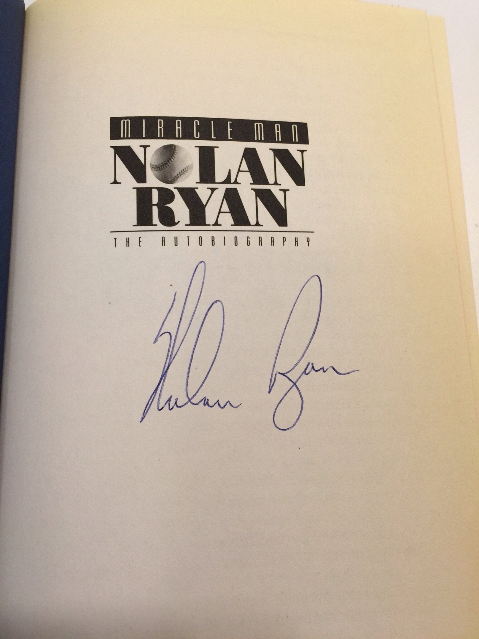Miracle Man: Nolan Ryan : The Autobiography used book depot