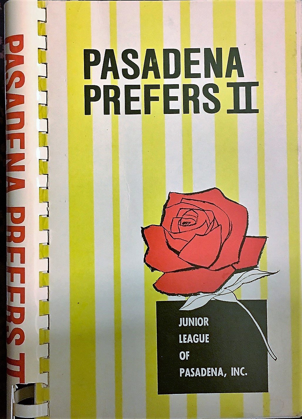 PASADENA PREFERS II RECIPES used book depot