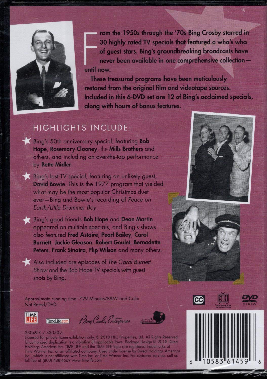 The Best of the Bing Crosby Specials 6 DVD set used book depot