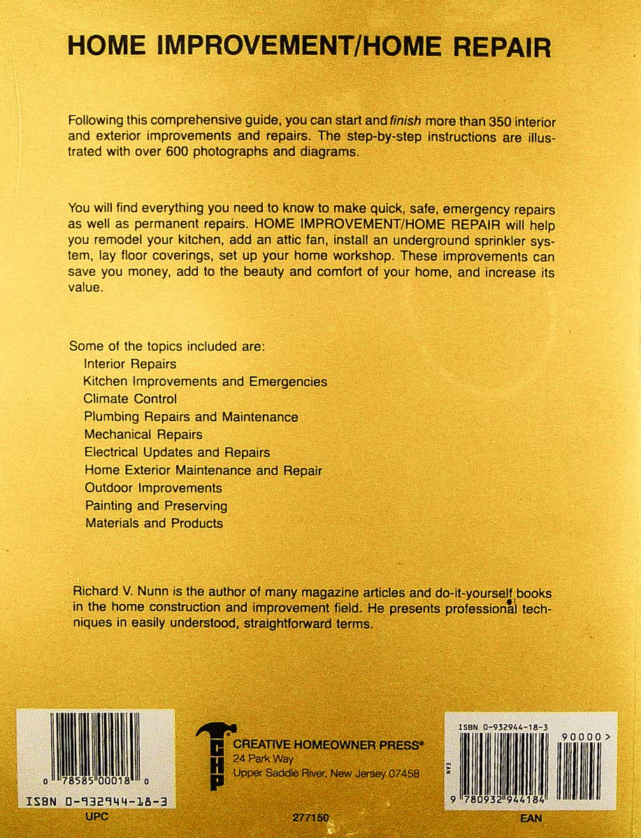 Home Improvement-Home Repair used book depot