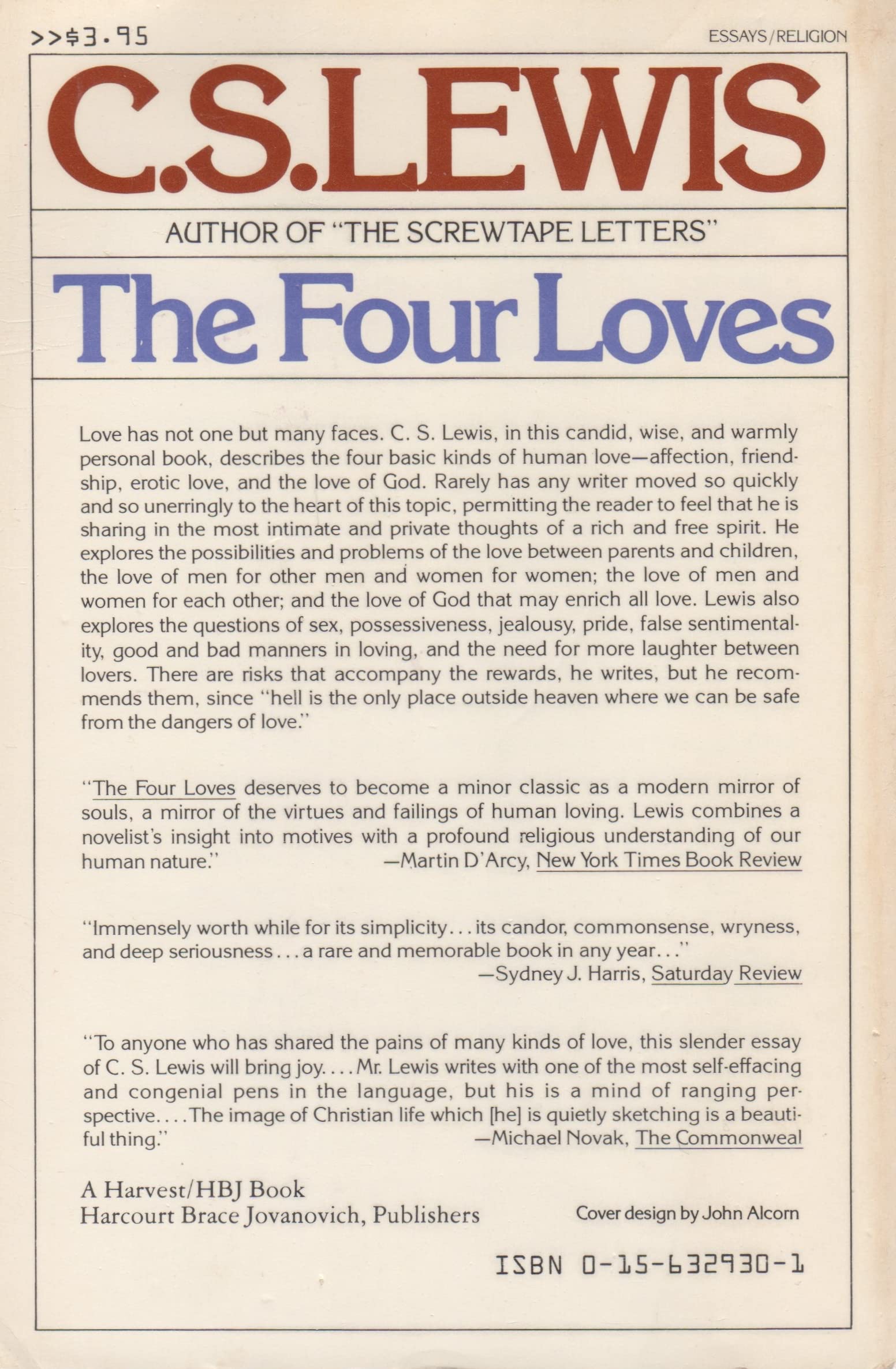 The Four Loves used book depot