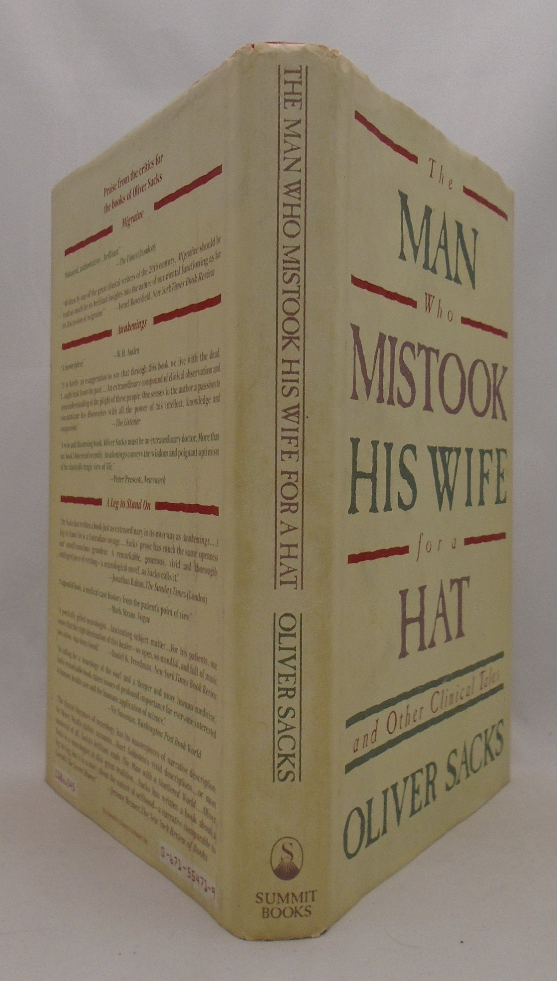The Man Who Mistook His Wife for a Hat and Other Clinical Tales used book depot