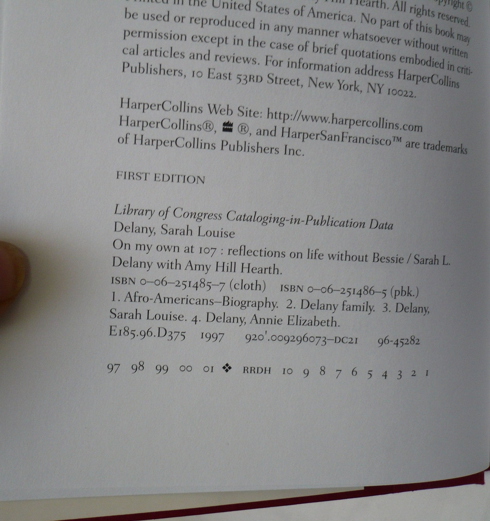 On My Own at 107: Reflections on Life Without Bessie used book depot