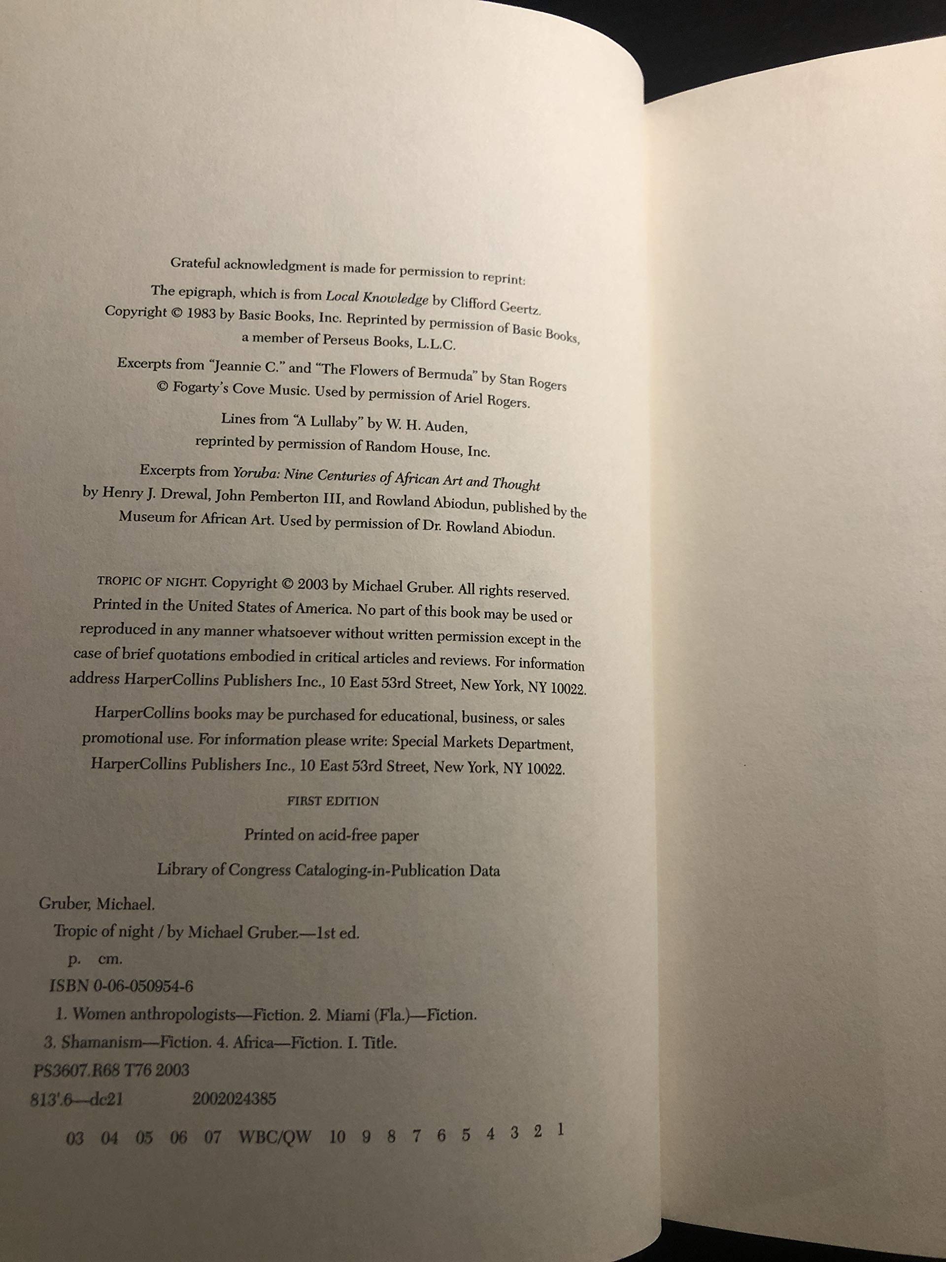 Tropic of Night used book depot