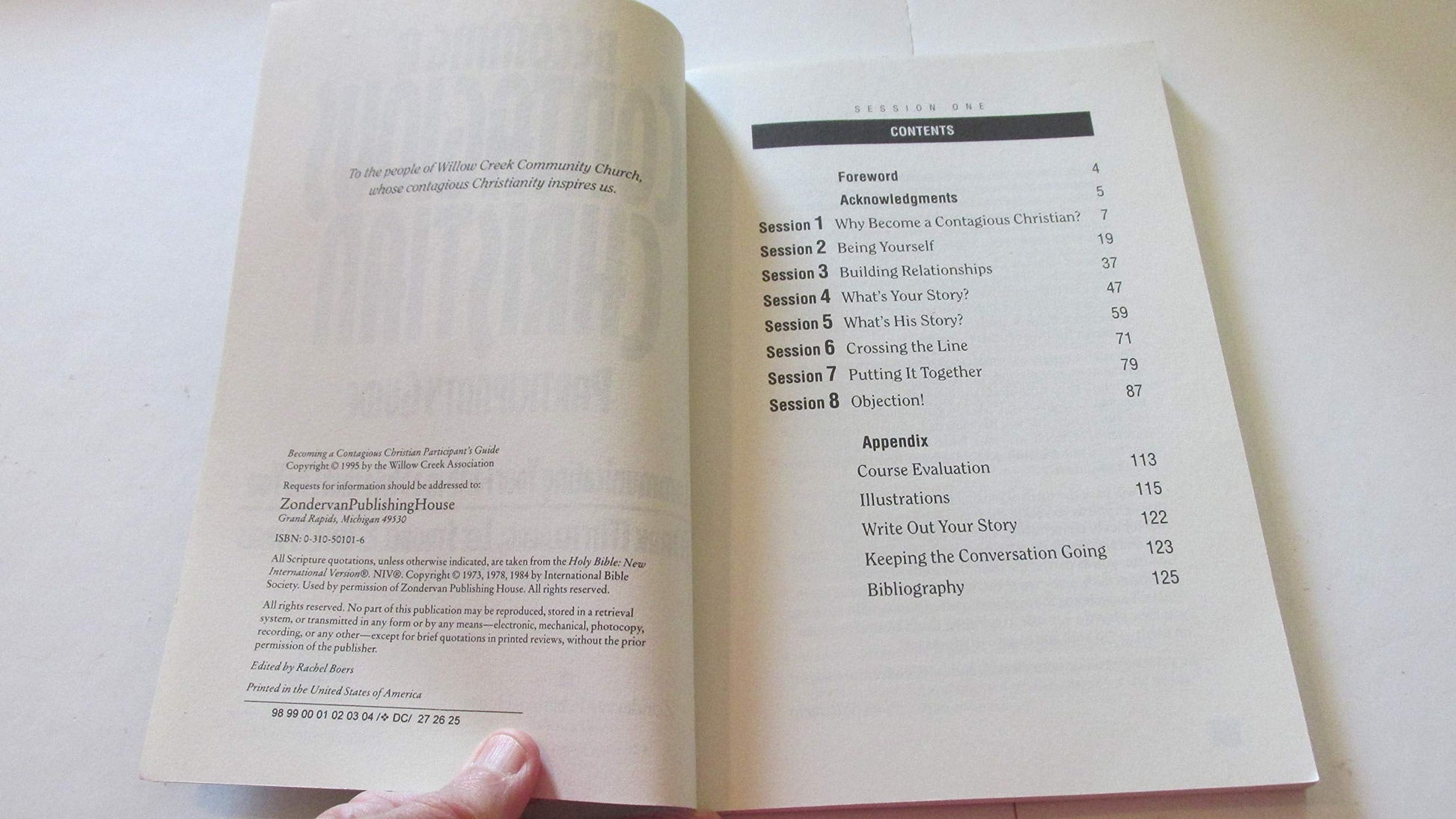 Becoming a Contagious Christian Participant's Guide used book depot