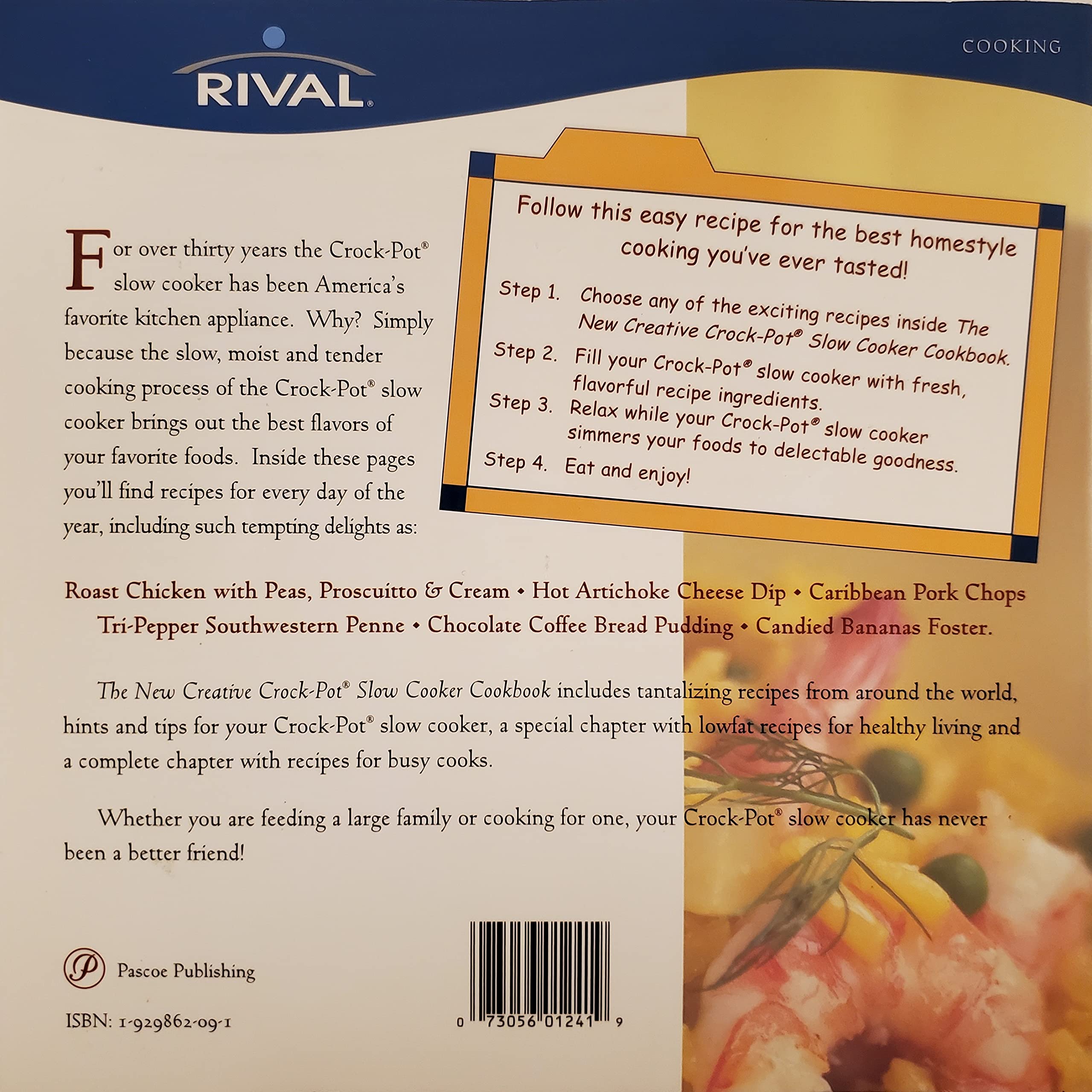 The New Creative Crock-Pot Stoneware Slow Cooker Cookbook