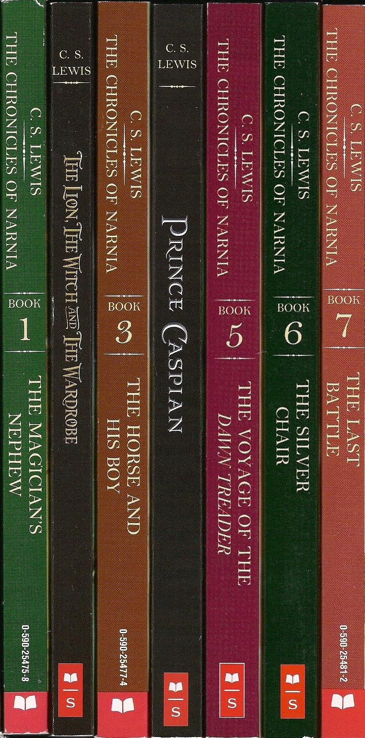 The Chronicles of Narnia- The Magician's Nephew, The Lion the Witch and the Wardrobe, The Horse and His Boy, Prince Caspian, The Voyage of the Dawn Treader, The Silver Chair, The Last Battle used book depot
