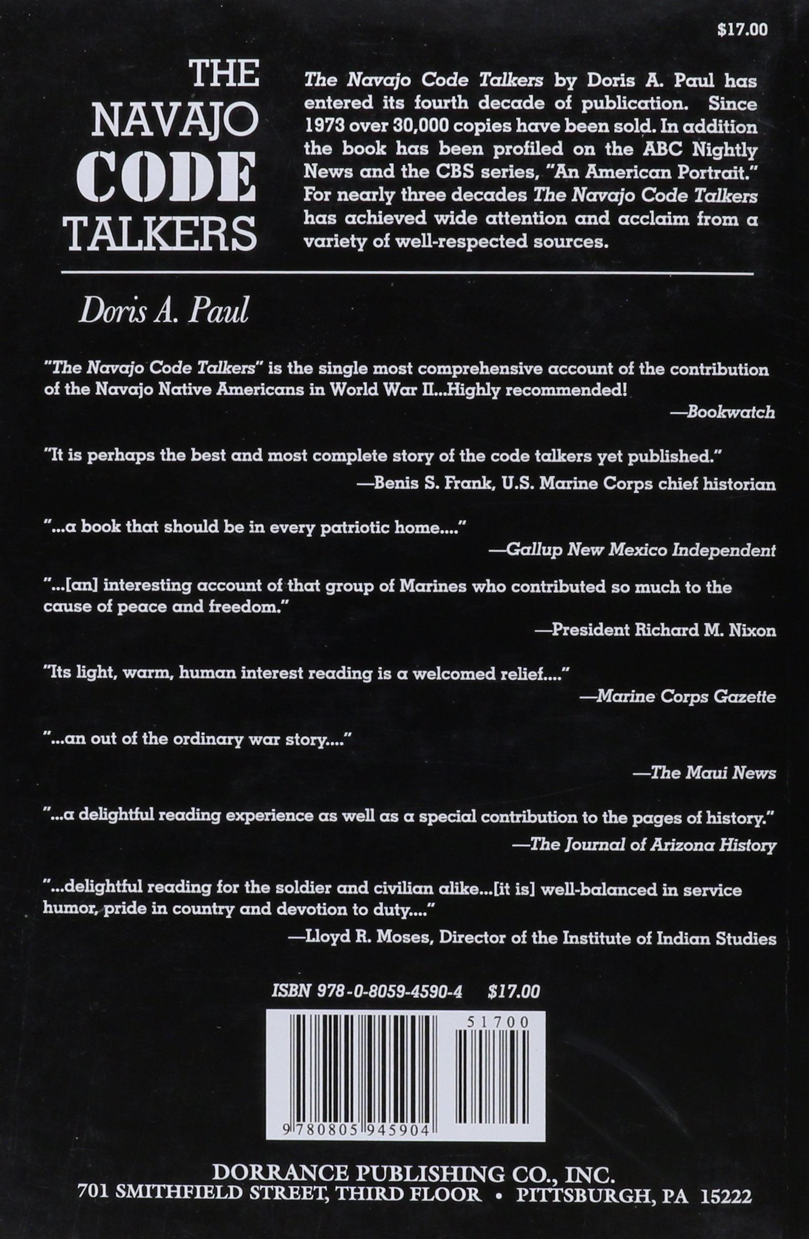 The Navajo Code Talkers used book depot