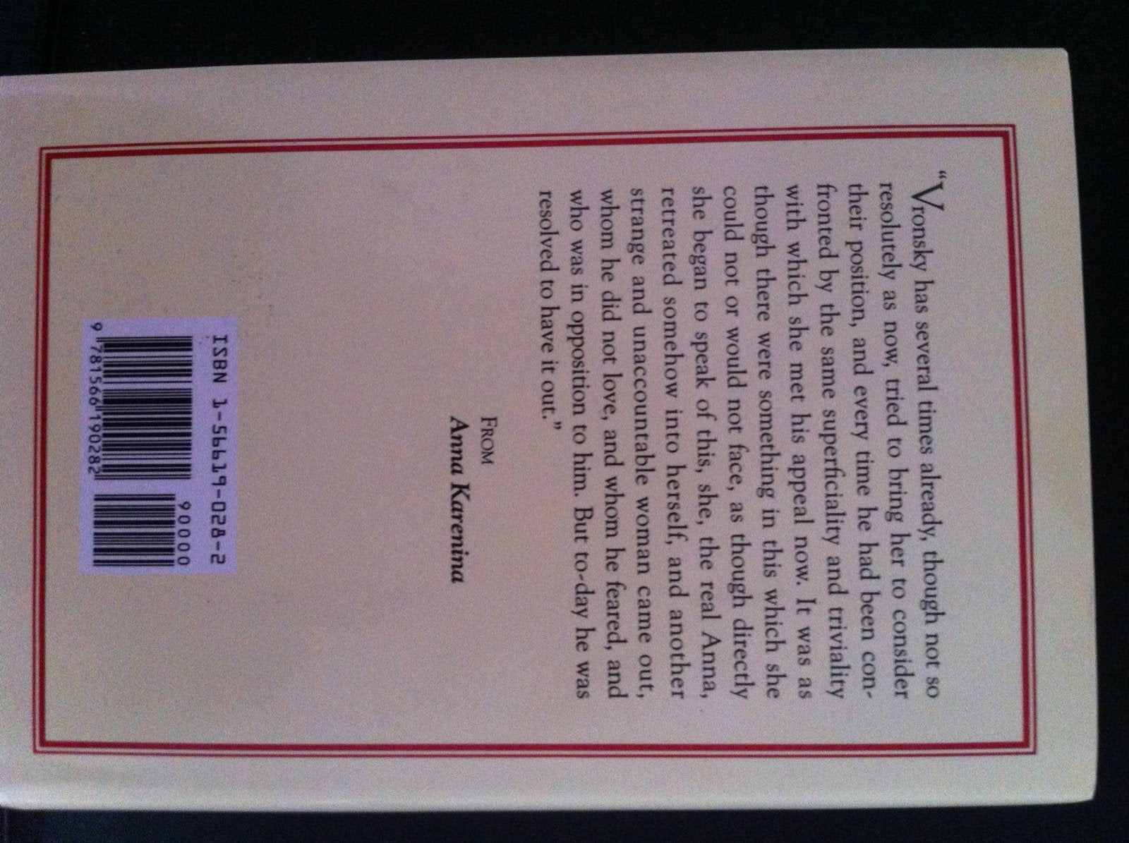 Anna Karenina used book depot