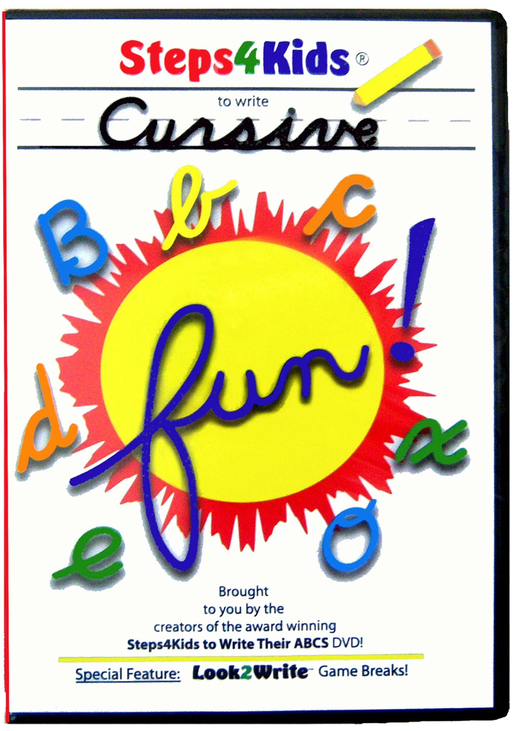 Steps4kids to Write Cursive [DVD] used book depot