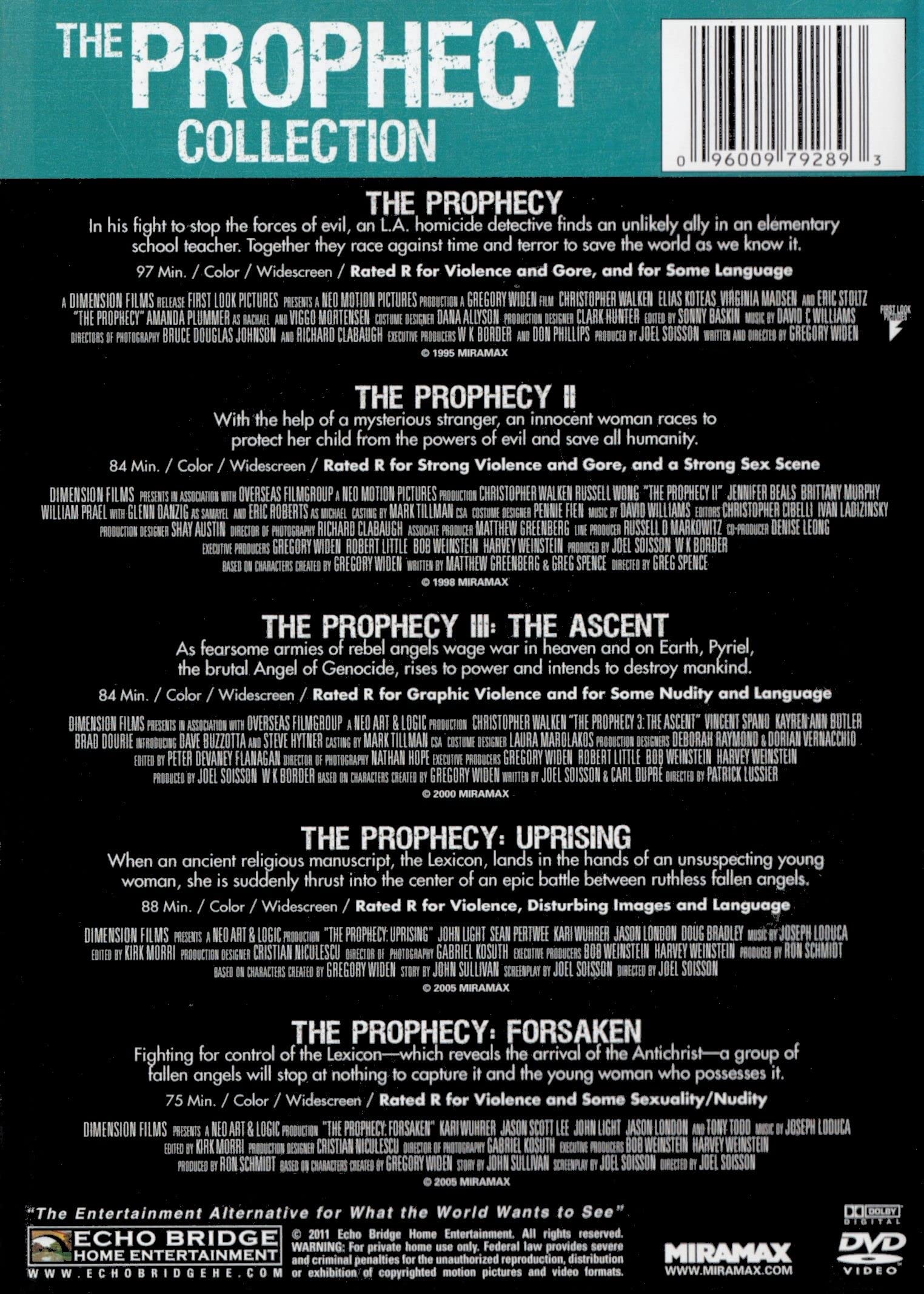 The Prophecy Collection used book depot