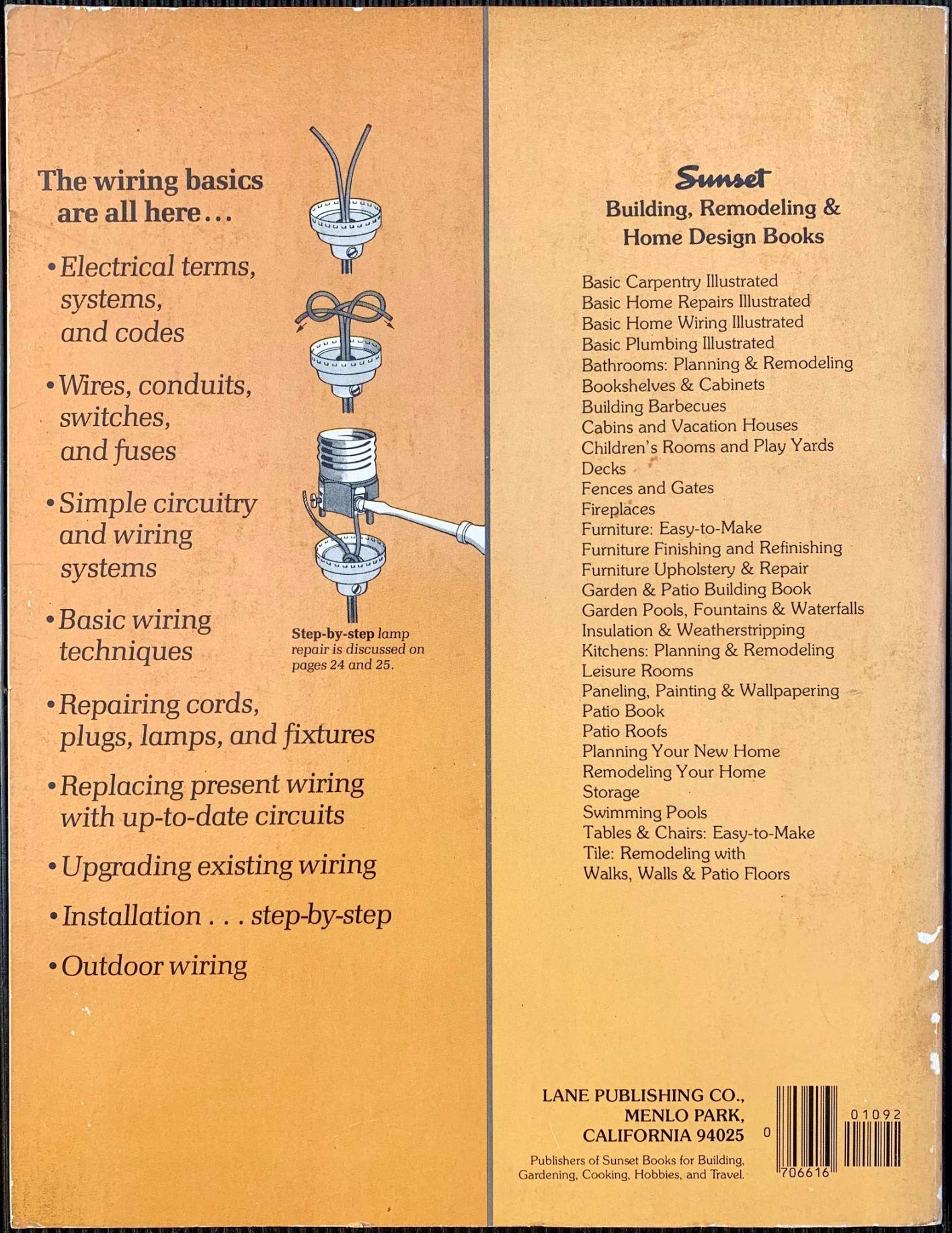 Sunset Basic Home Wiring Illustrated used book depot