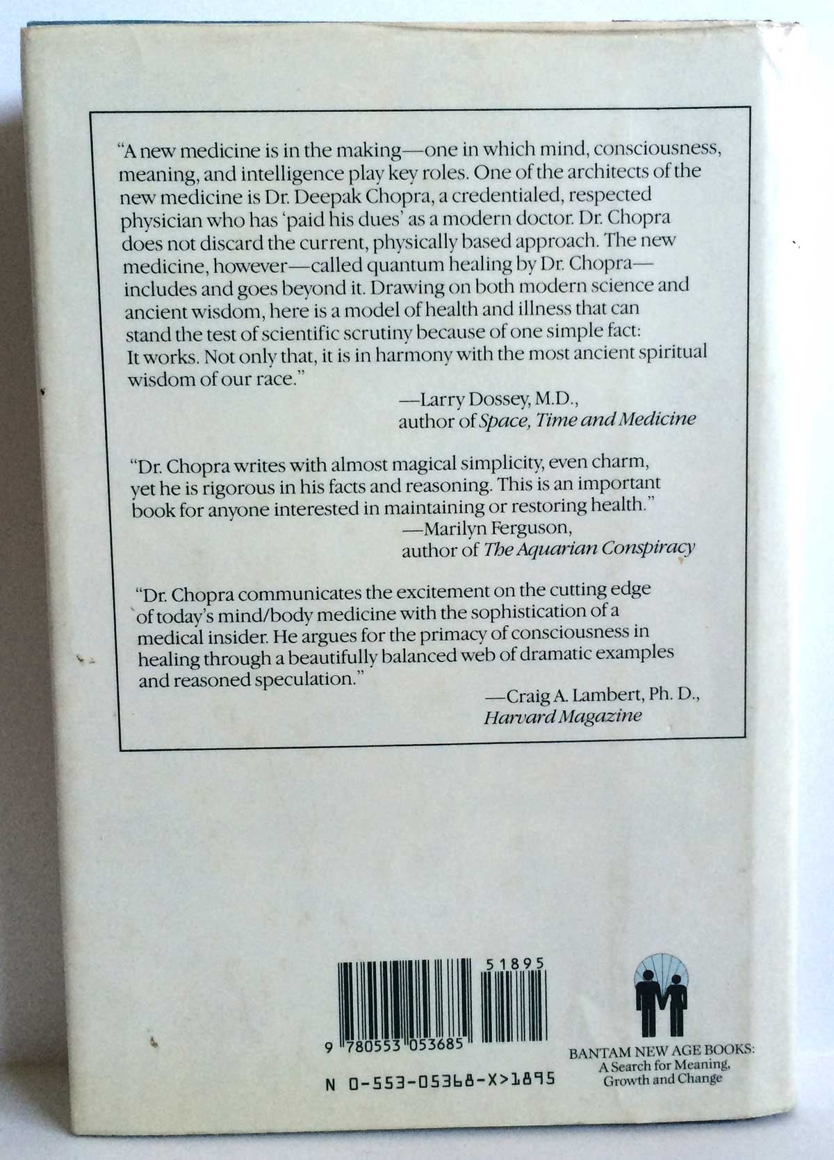 Quantum Healing: Exploring the Frontiers of Mind/Body Medicine used book depot