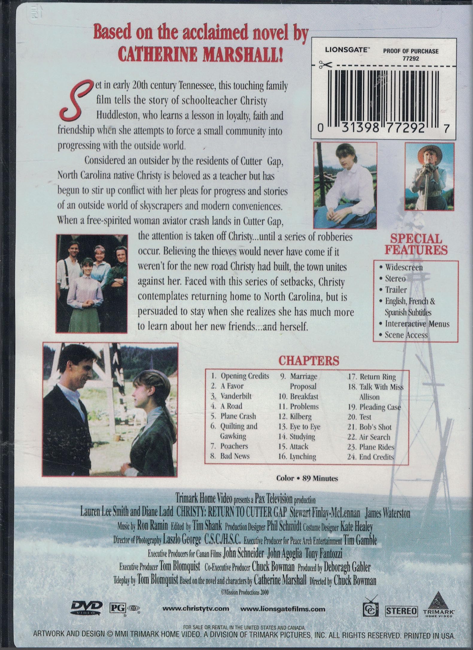 Christy - Return to Cutter Gap [DVD] used book depot