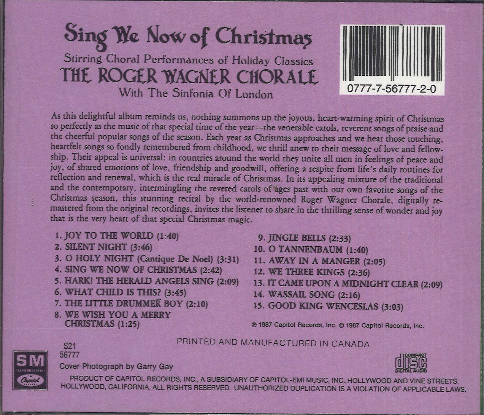 Sing We Now of Christmas Stirring Choral Performances of Holiday Classics used book depot