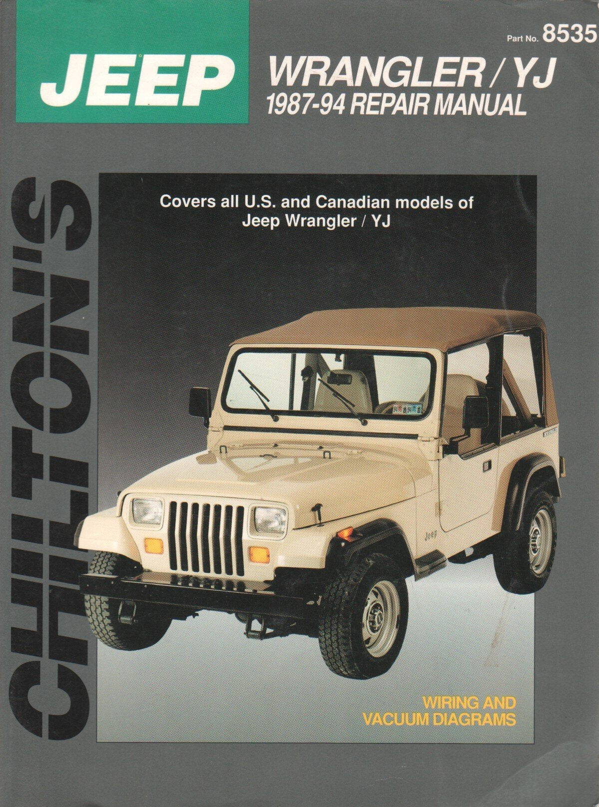 Jeep Wrangler/YJ 1987-94 used book depot