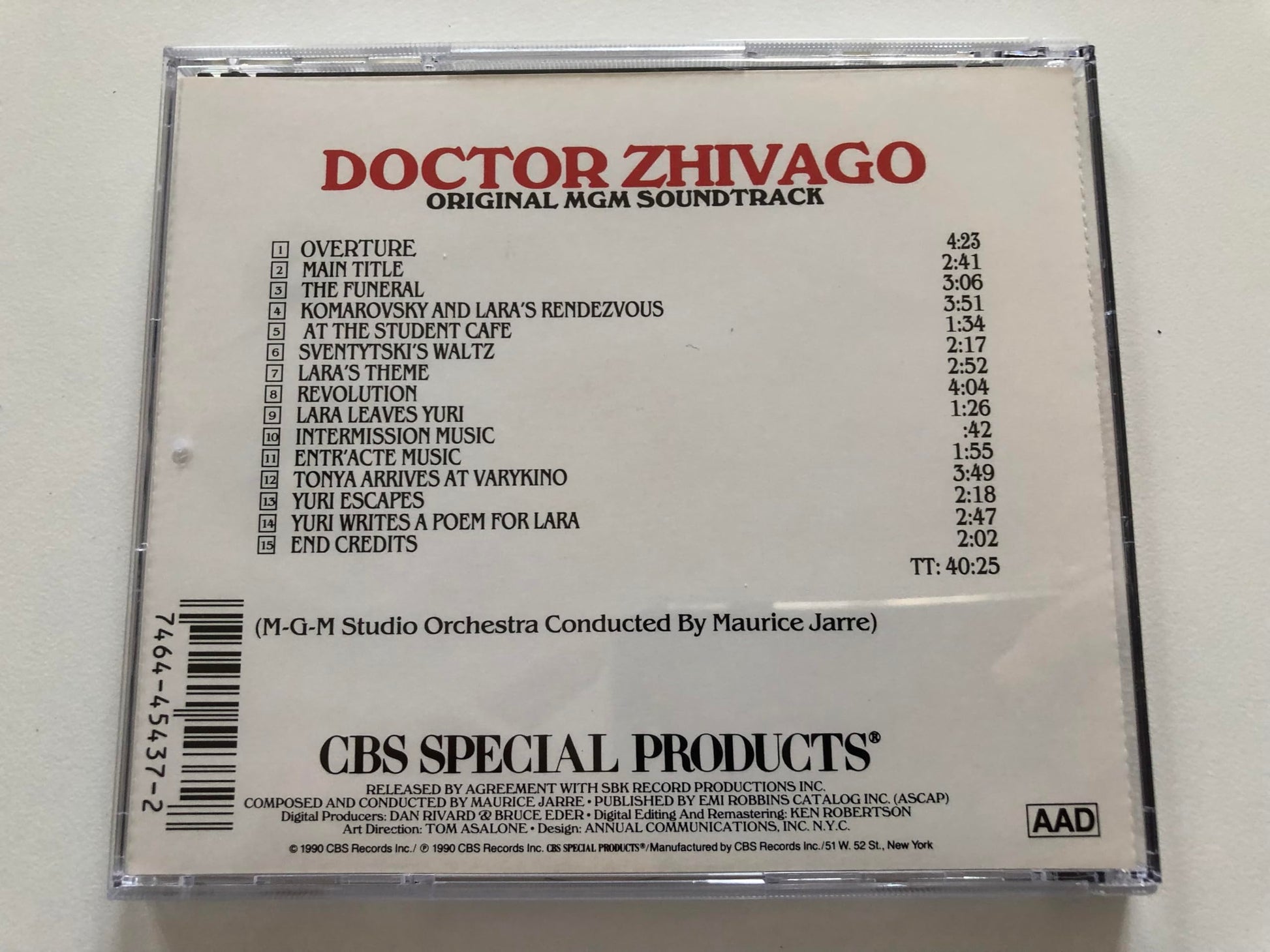 Doctor Zhivago: Original MGM Soundtrack used book depot