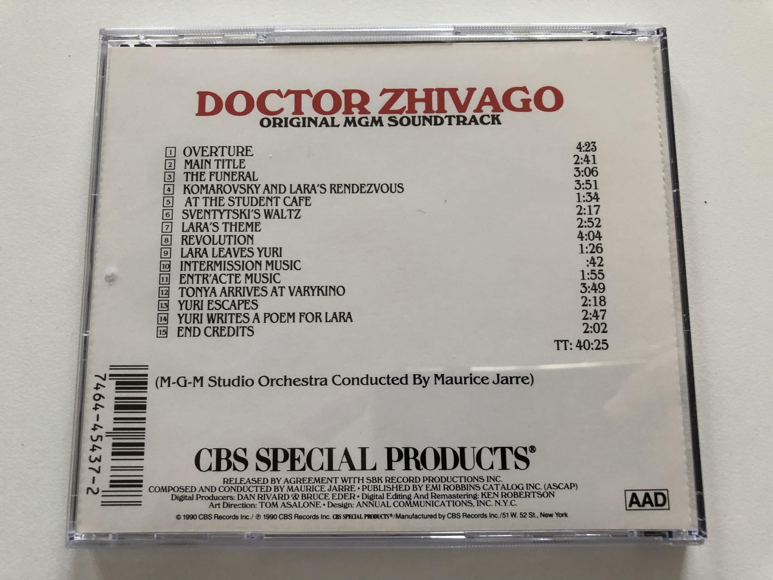 Doctor Zhivago: Original MGM Soundtrack used book depot