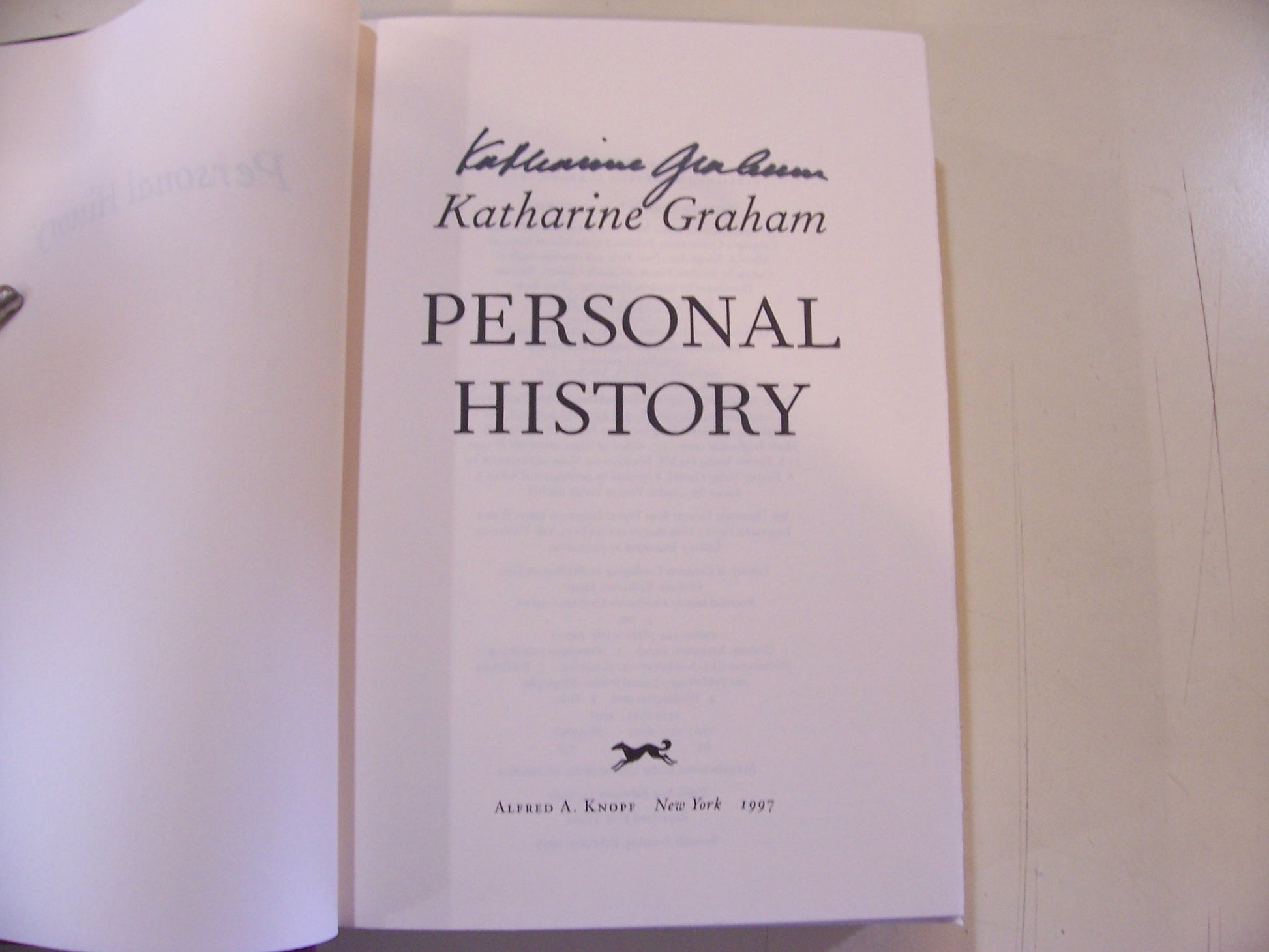 Personal History used book depot