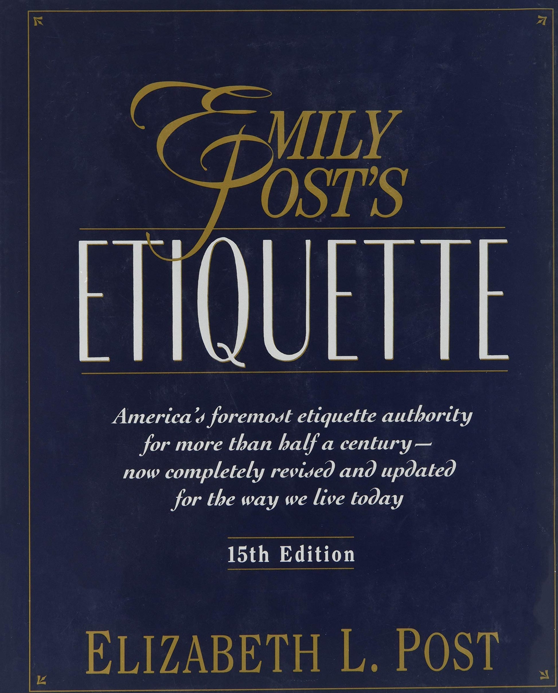 Emily Post's Etiquette (Thumb Indexed) used book depot