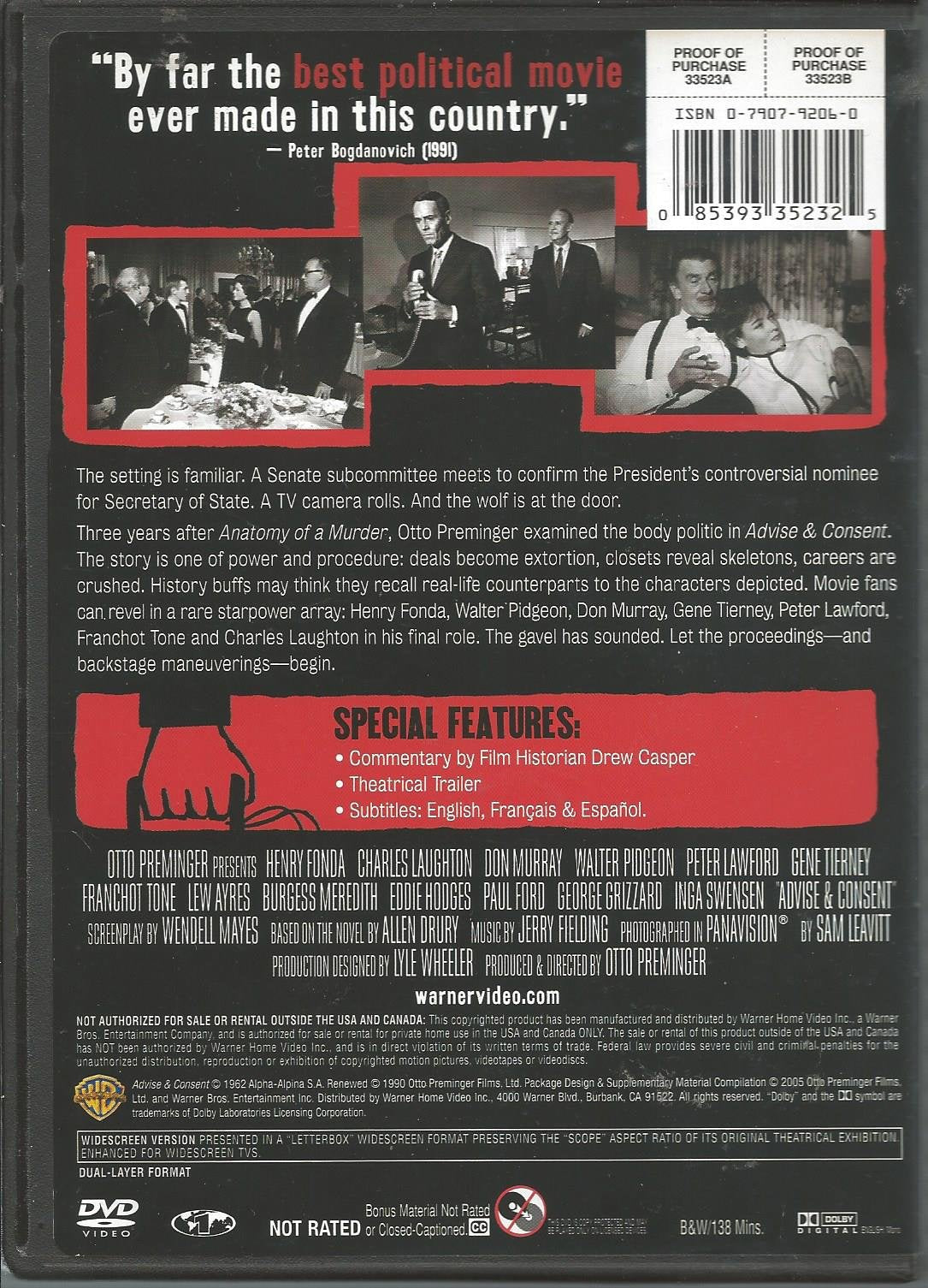 Advise and Consent used book depot