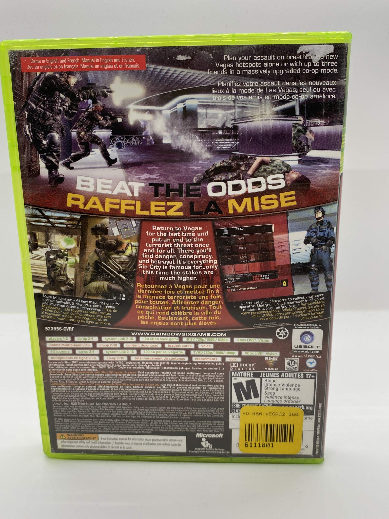 Tom Clancy's Rainbow Six Vegas 2 - Xbox 360 used book depot