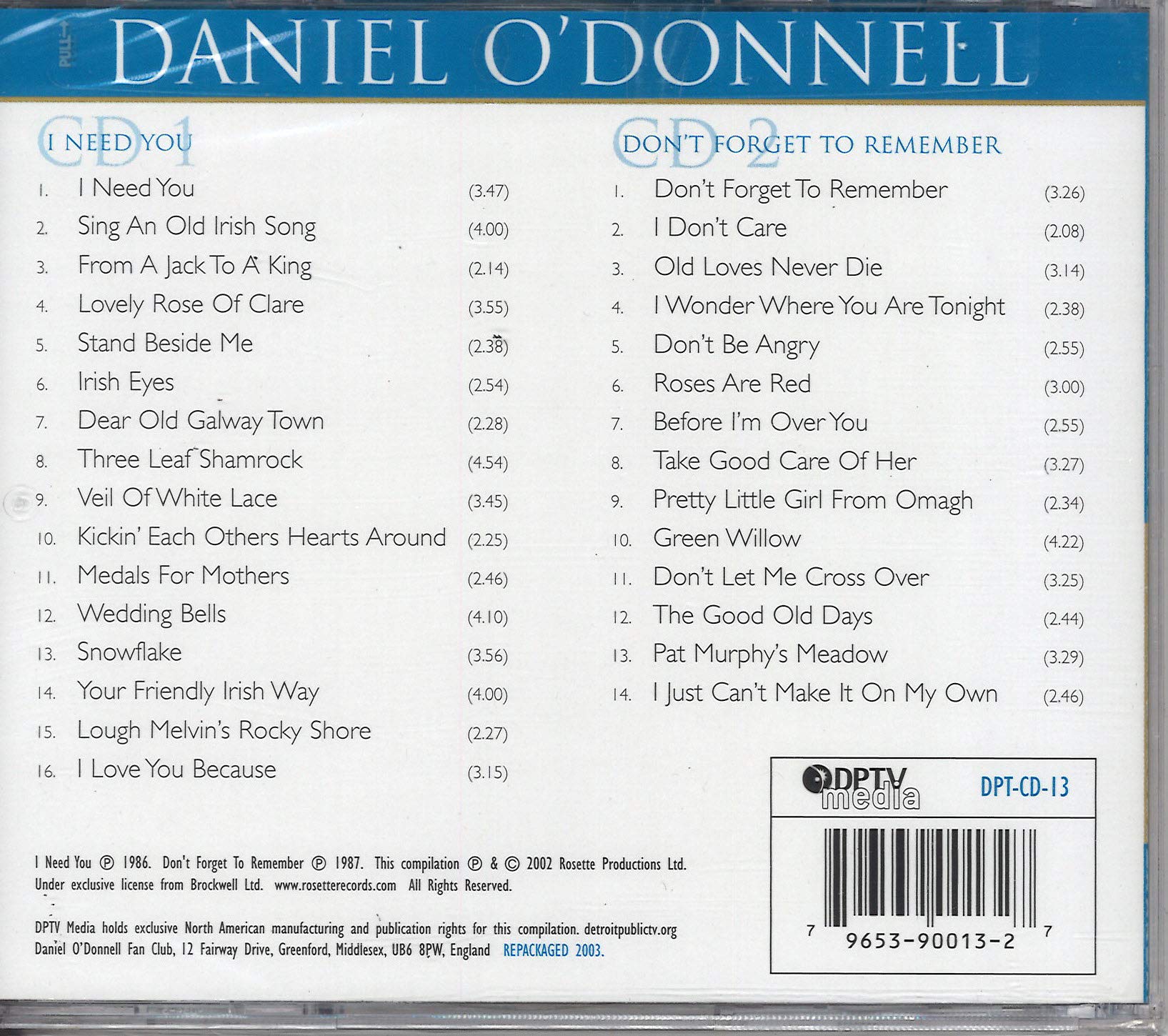 I Need You/Don't Forget To Remember used book depot