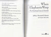 When Elephants Weep: The Emotional Lives of Animals