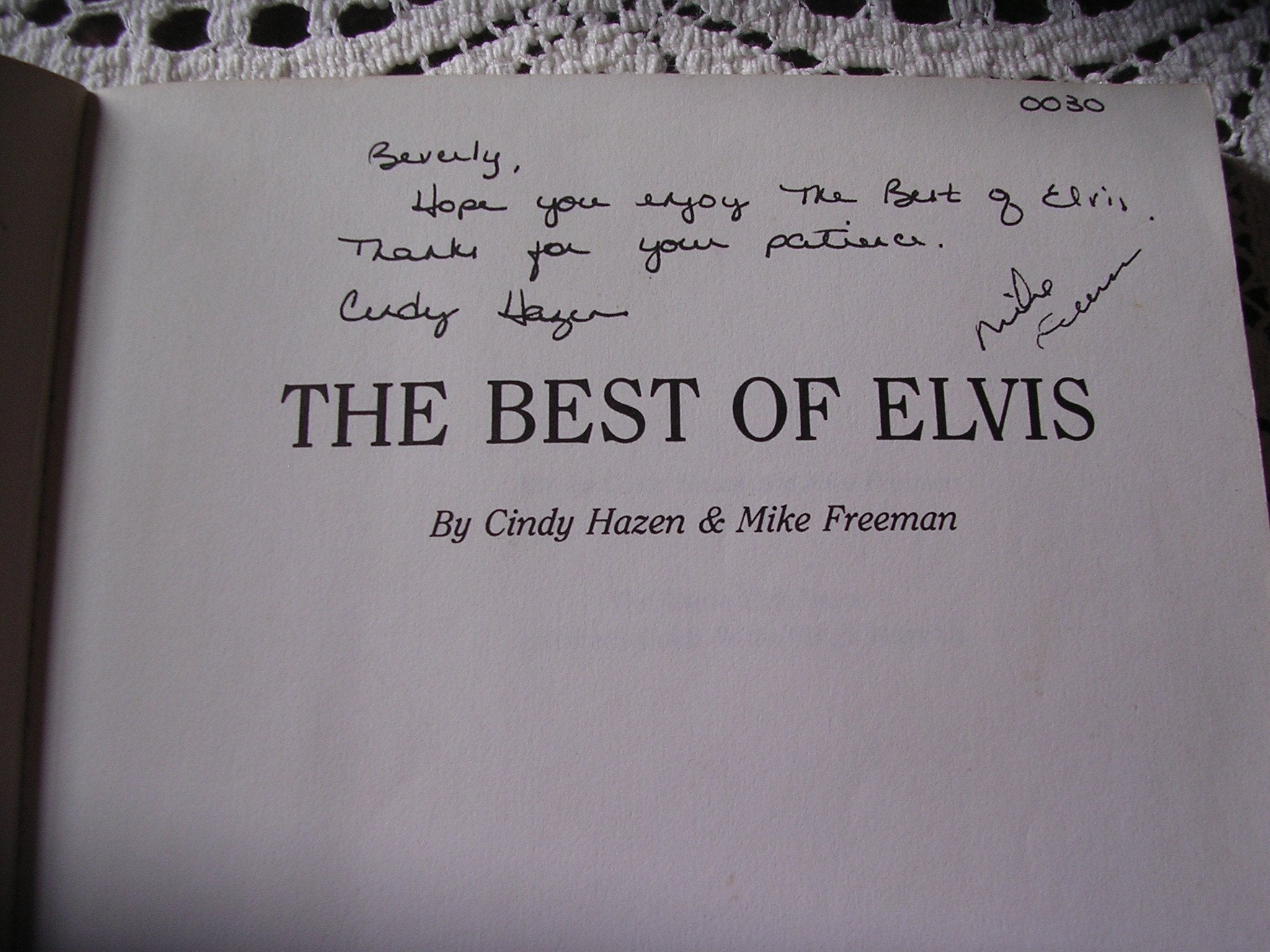 The Best of Elvis: Recollections of a Great Humanitarian used book depot