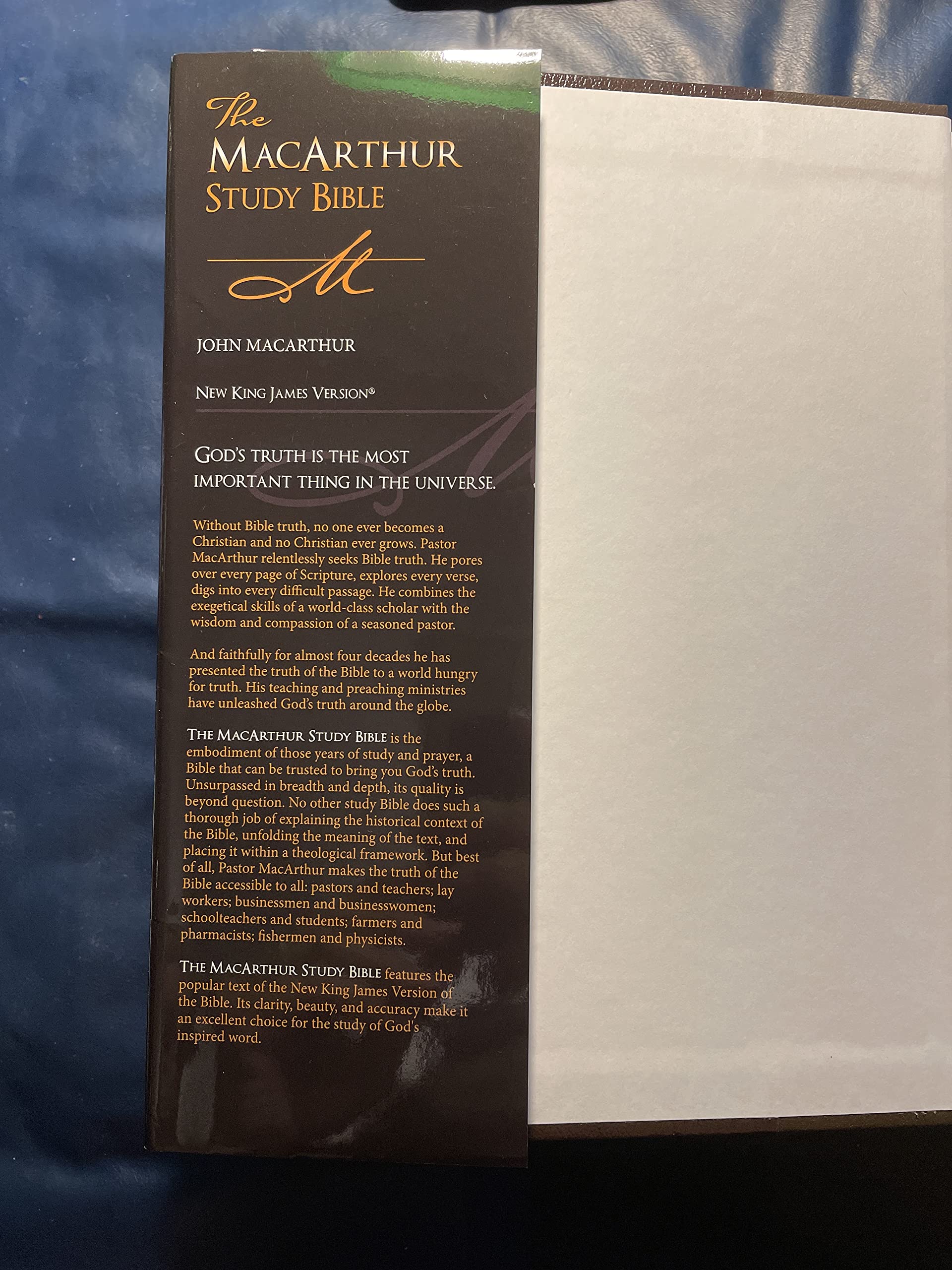 The Macarthur Study Bible: New King James Version used book depot