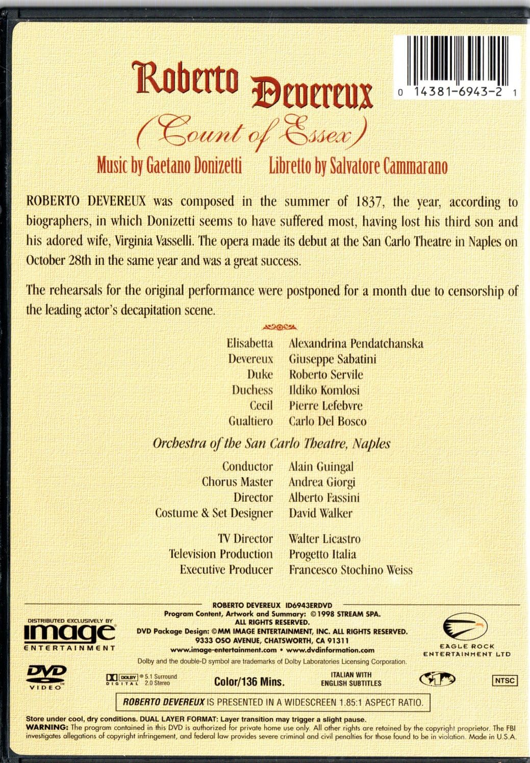 Donizetti - Roberto Devereux