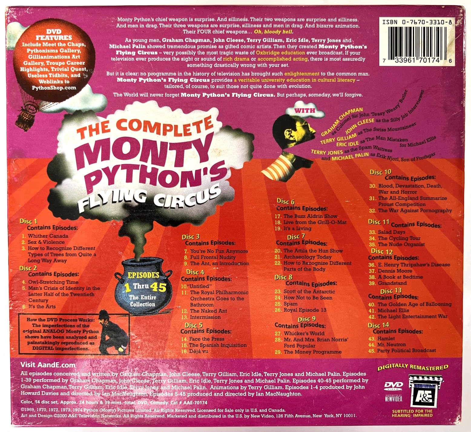 The Complete Monty Python's Flying Circus [DVD] used book depot