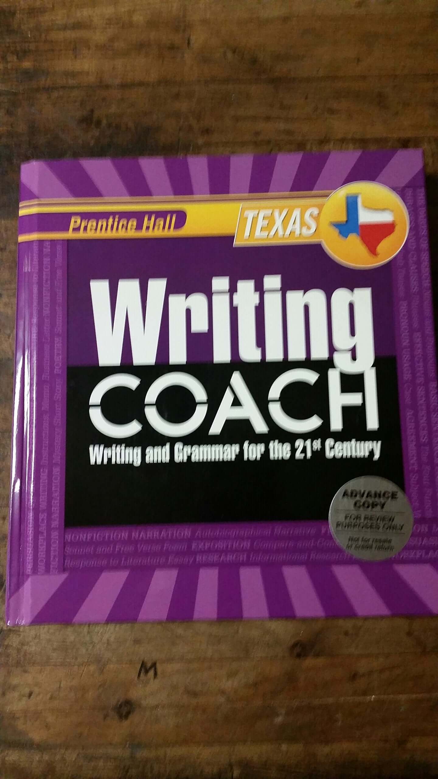 Prentice Hall Texas Writing Coach Grade 10 used book depot