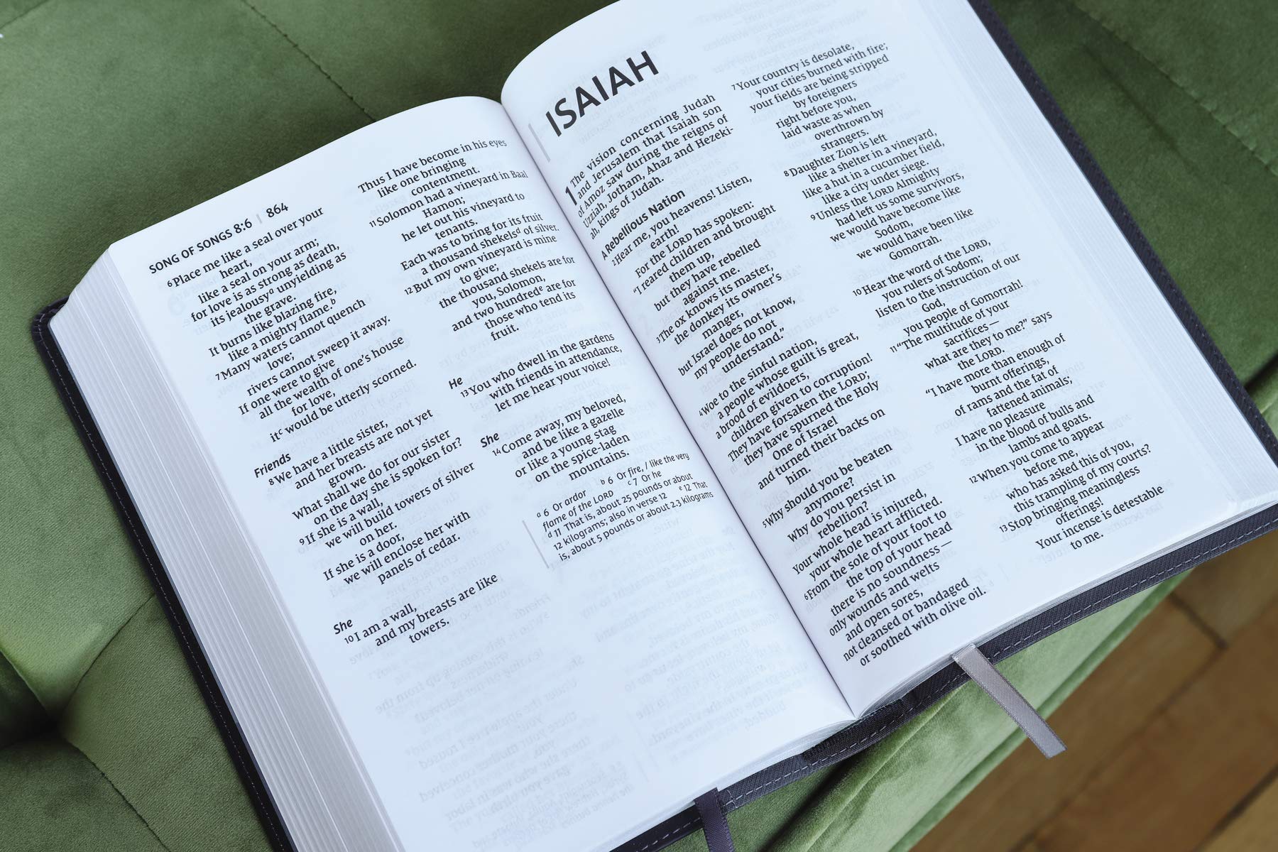 NIV, Personal Size Bible, Large Print, Leathersoft, Black, Red Letter, Comfort Print used book depot