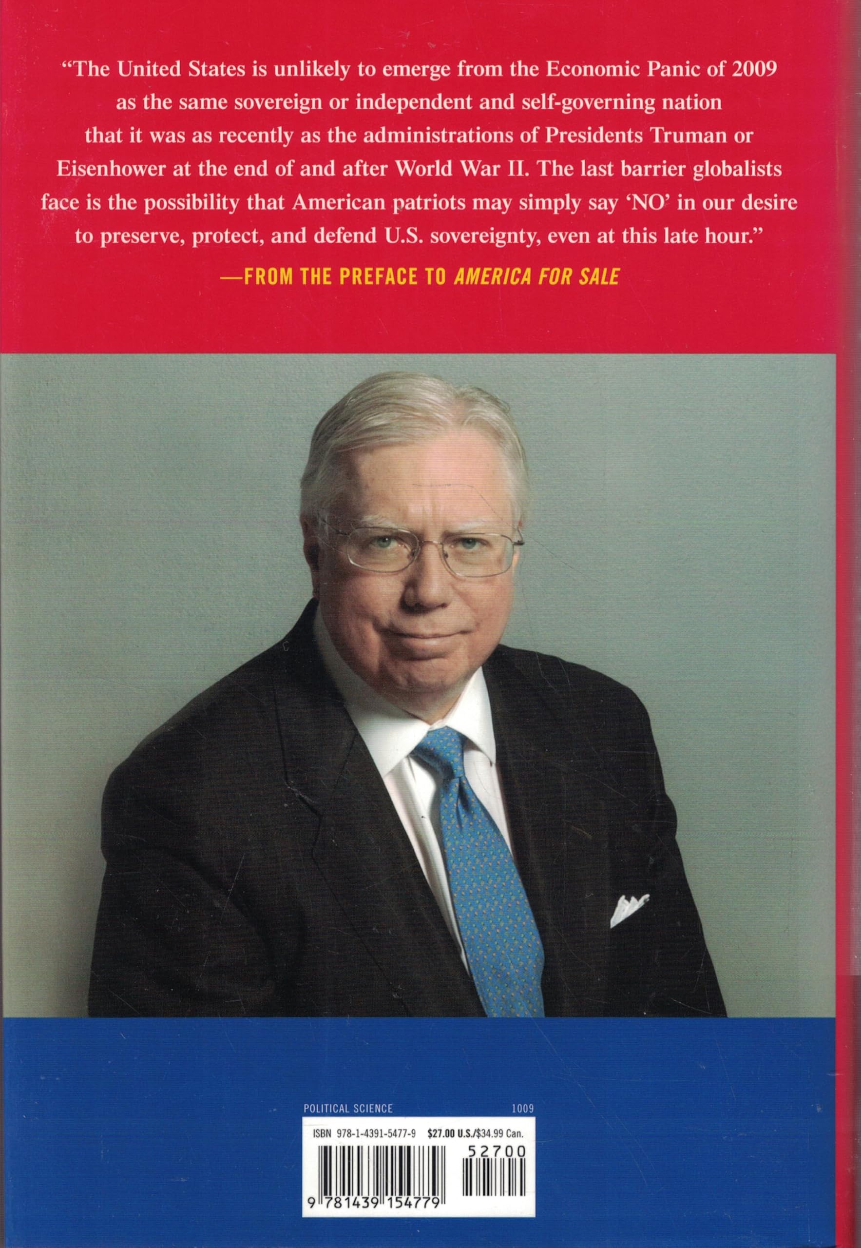 America for Sale: Fighting the New World Order, Surviving a Global Depression, and Preserving USA Sovereignty used book depot