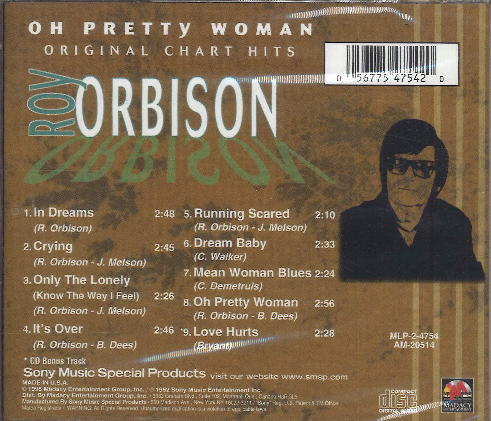 Oh Pretty Woman: Roy Orbison's Greatest Hits used book depot