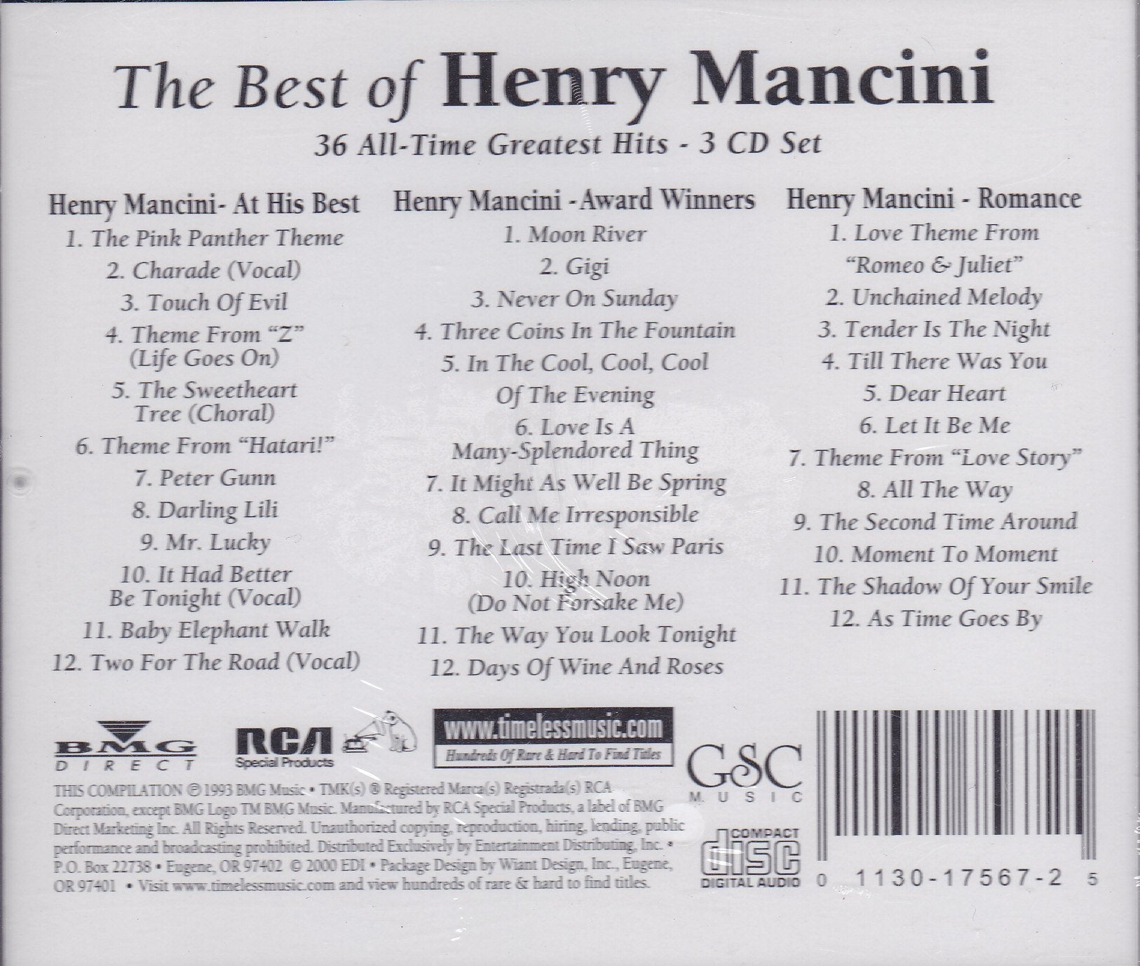 The Best of Henry Mancini used book depot