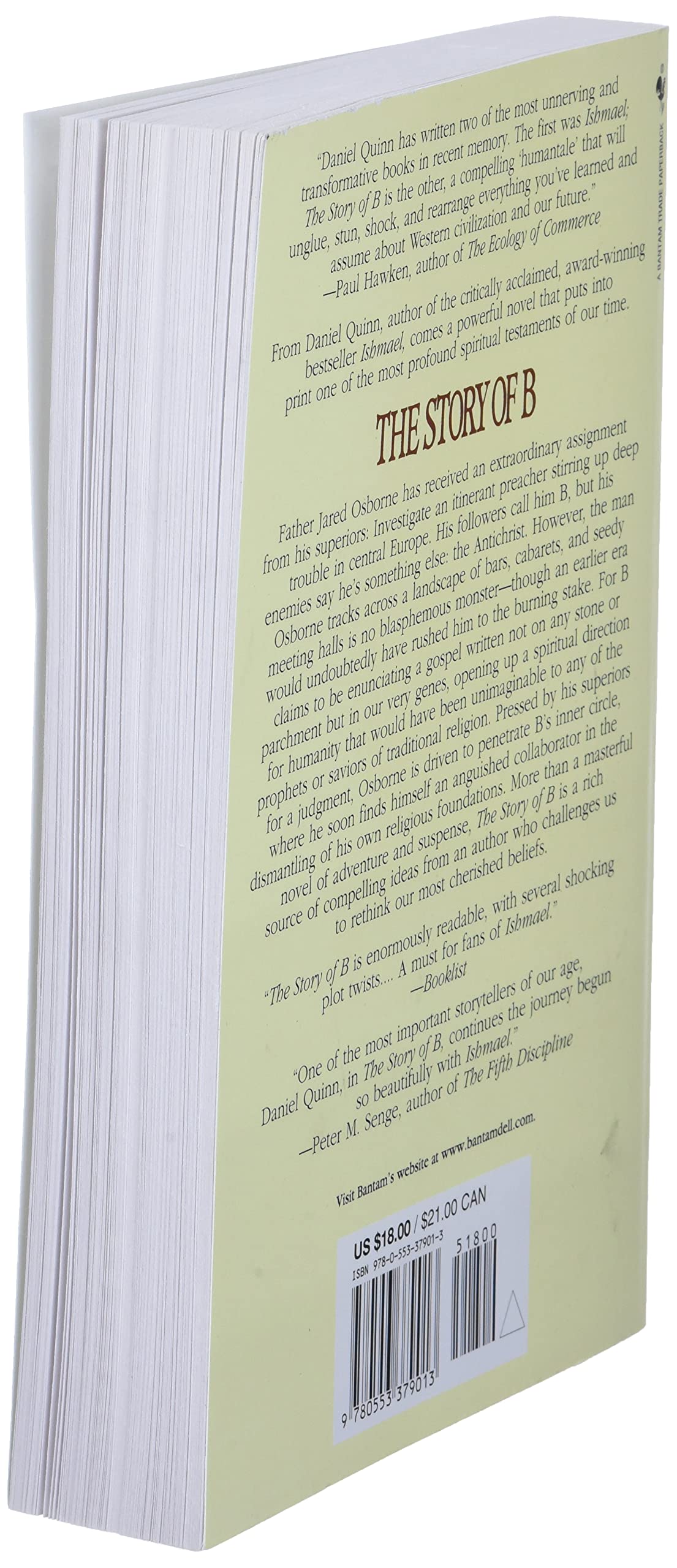 The Story of B (Ishmael Series) used book depot