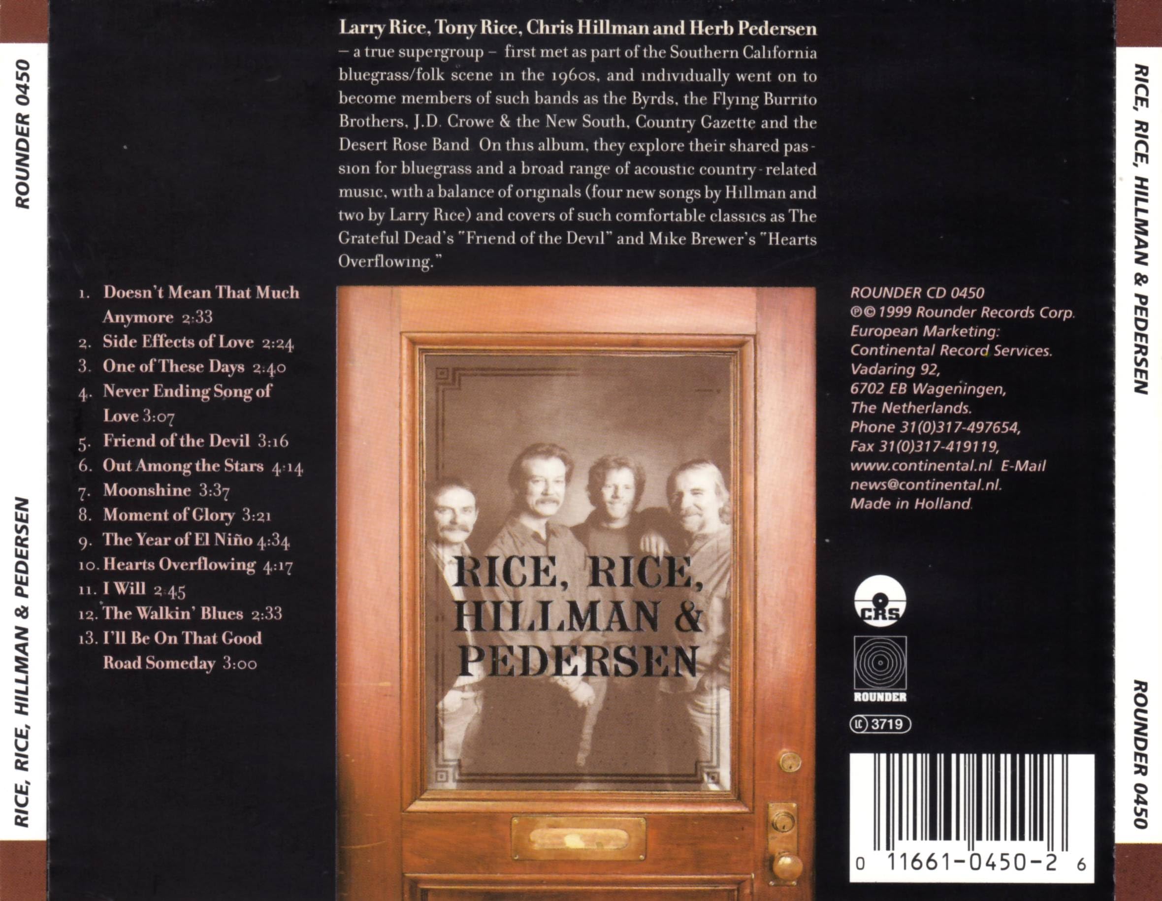 Rice, Rice, Hillman & Pedersen used book depot