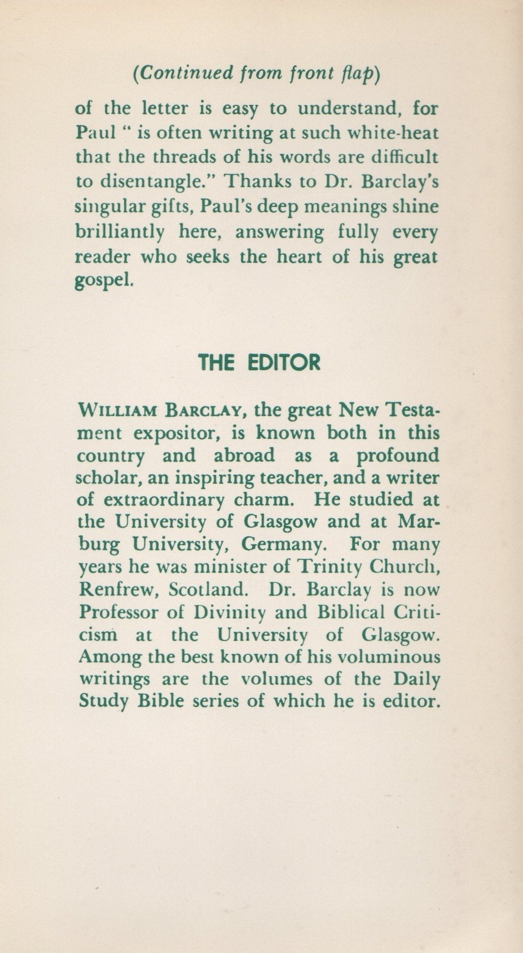 The Letter to the Romans used book depot