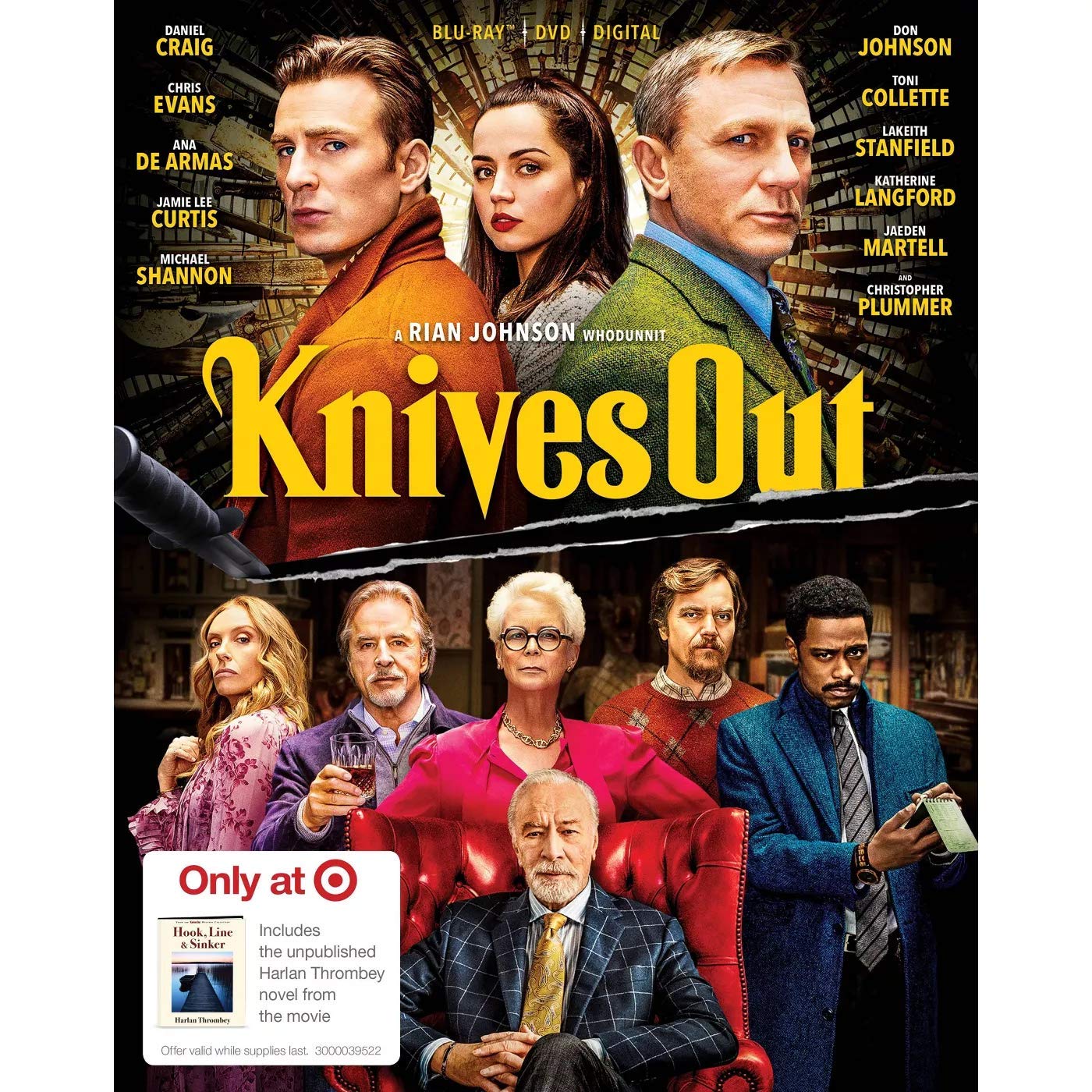 Knives Out (Blu-Ray + DVD + Digital) used book depot