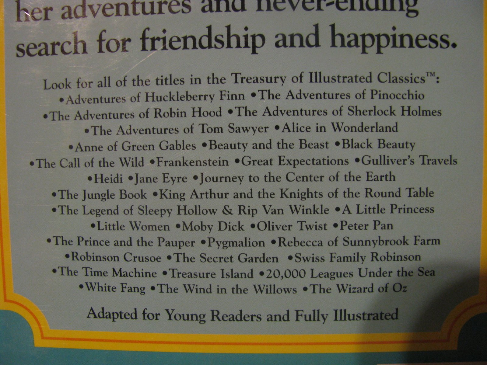 Treasury of Illustrated Classics 36 Book Library used book depot