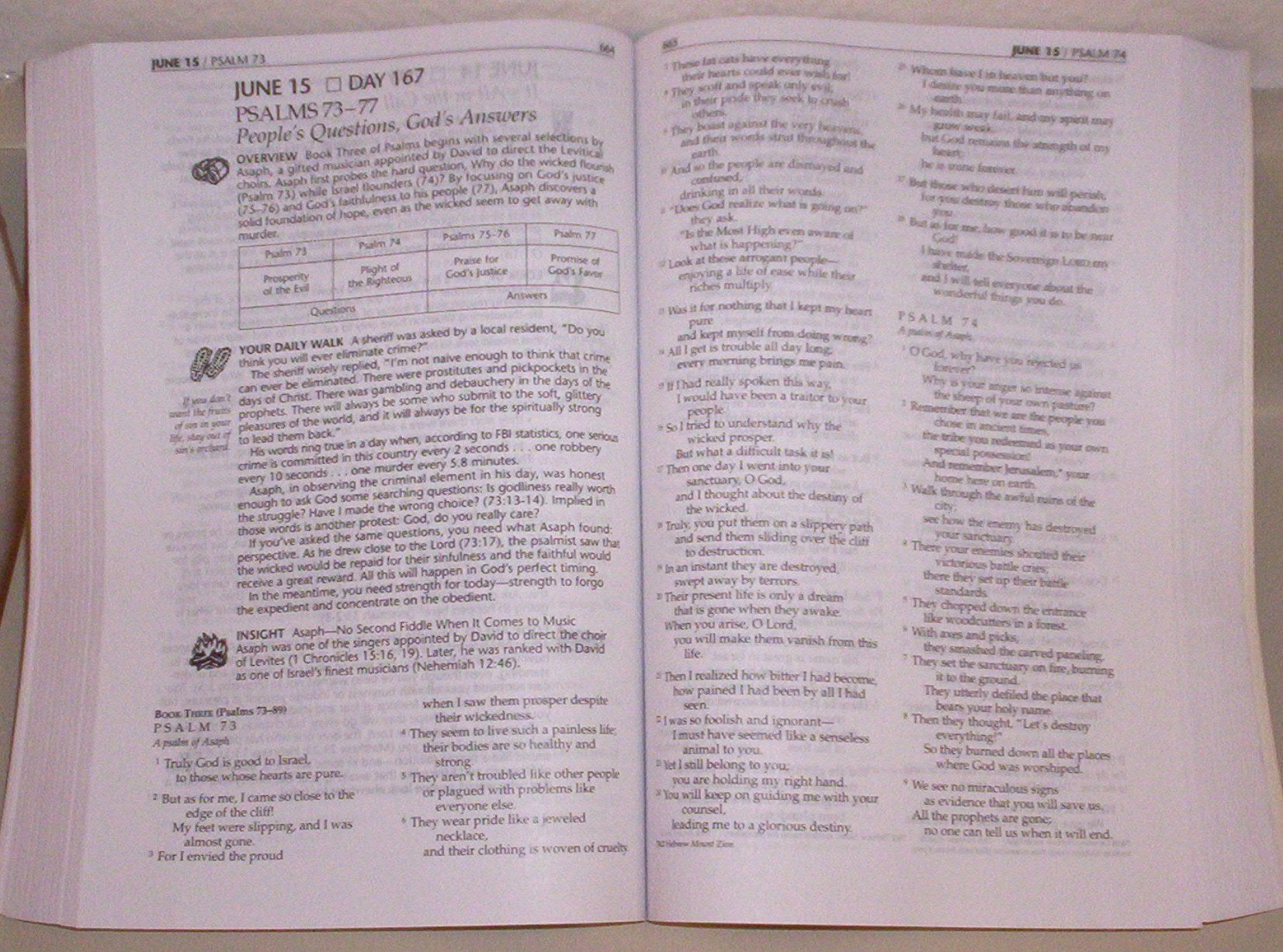 The Daily Walk Bible (New Living Translation) used book depot