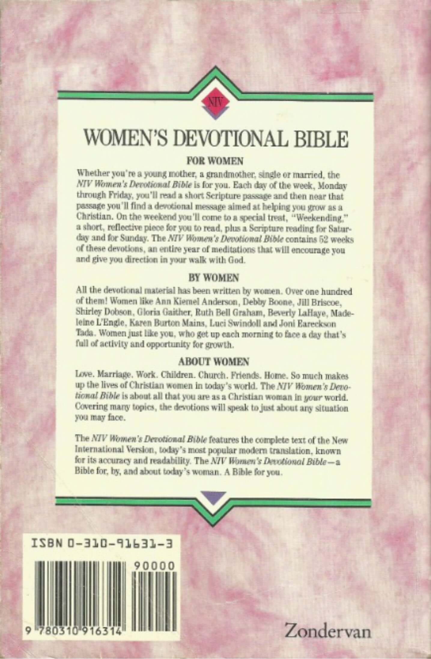 NIV Women's Devotional Bible used book depot