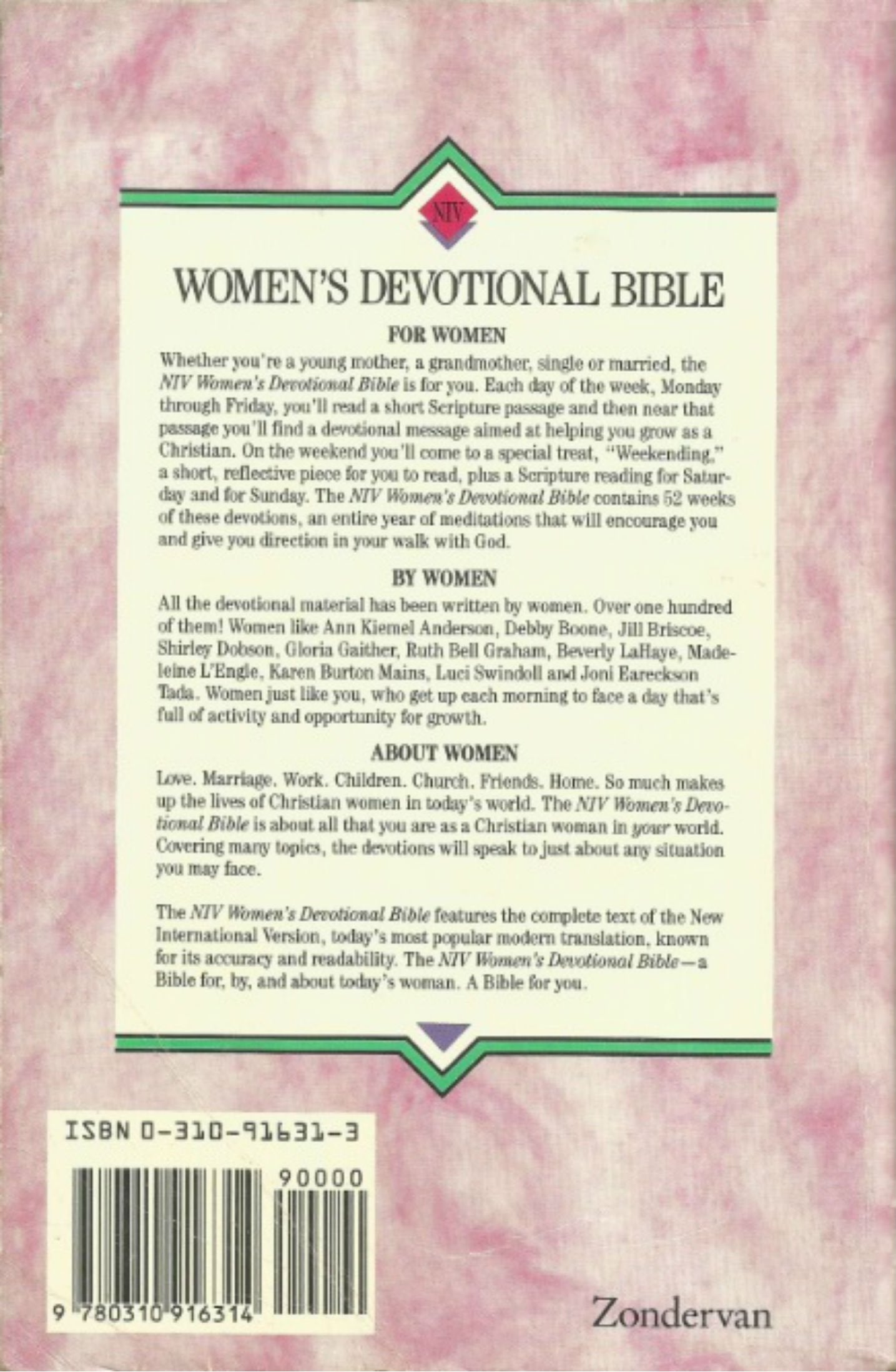 NIV Women's Devotional Bible used book depot