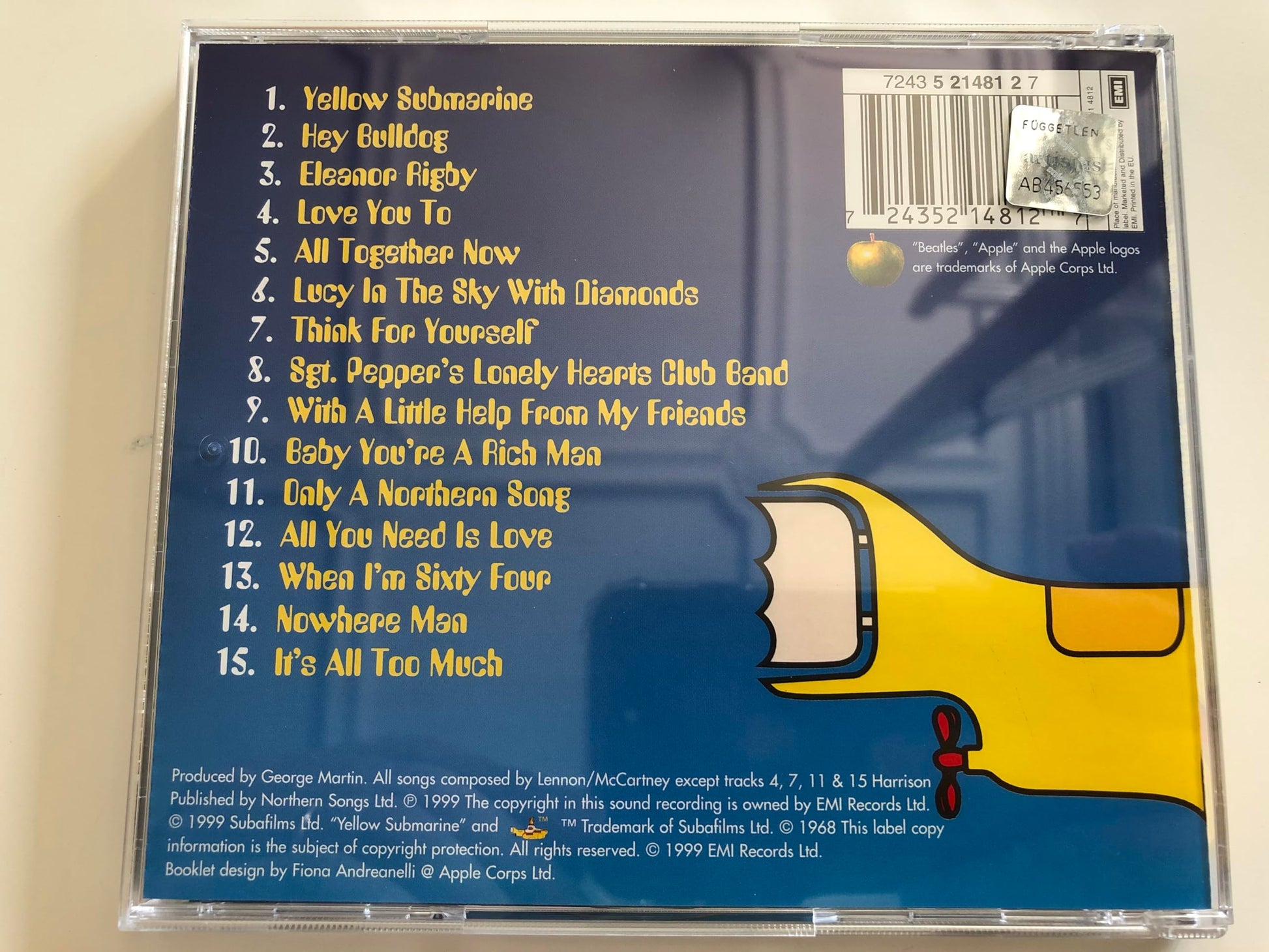 Yellow Submarine Songtrack used book depot