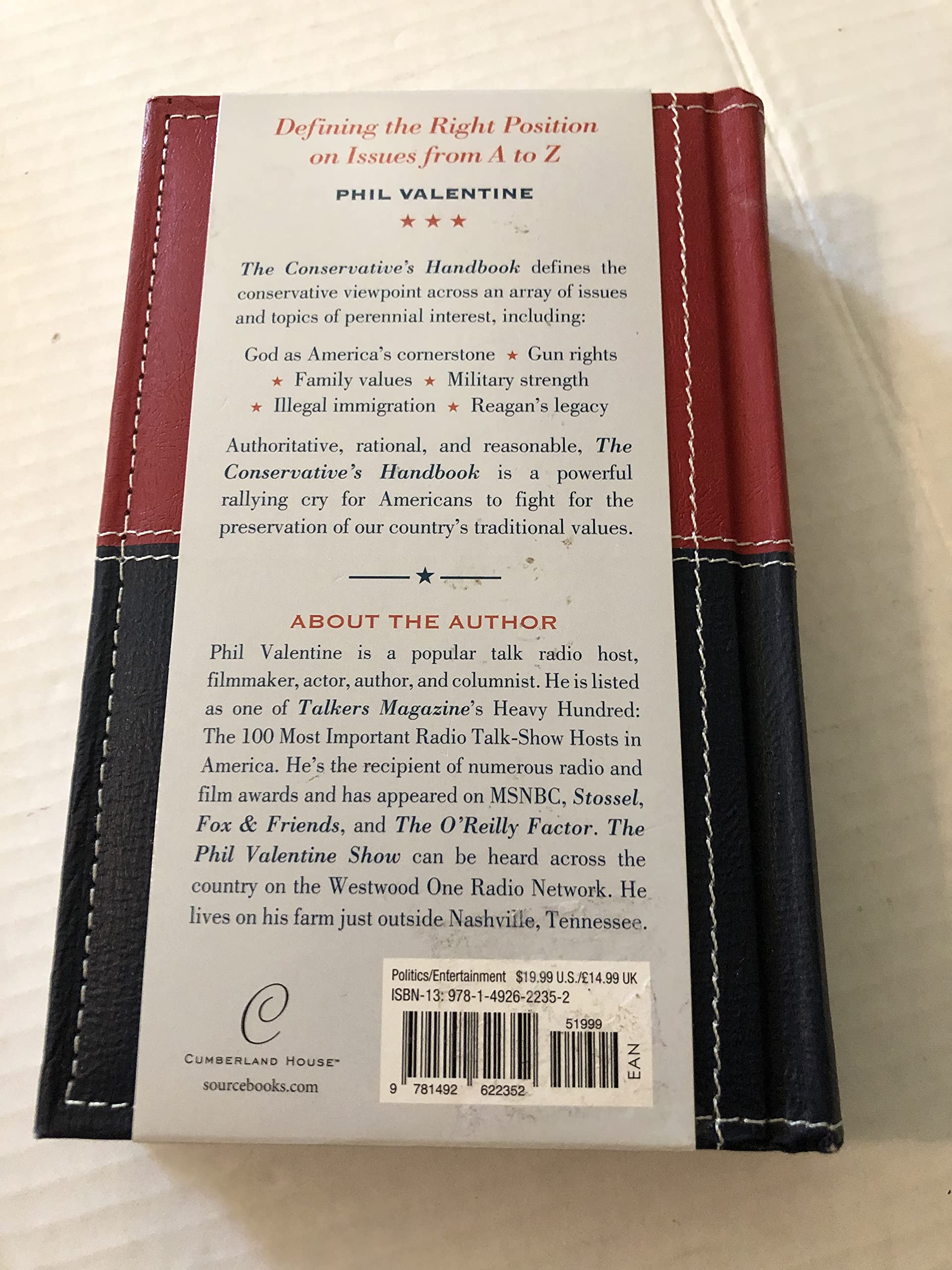 The Conservative's Handbook: Defining the Right Position on Issues from A to Z used book depot