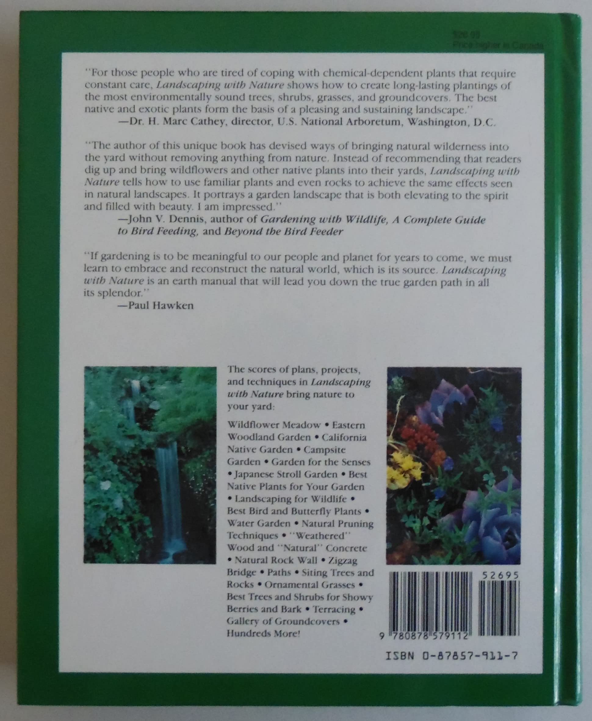 Landscaping With Nature: Using Nature's Designs to Plan Your Yard used book depot