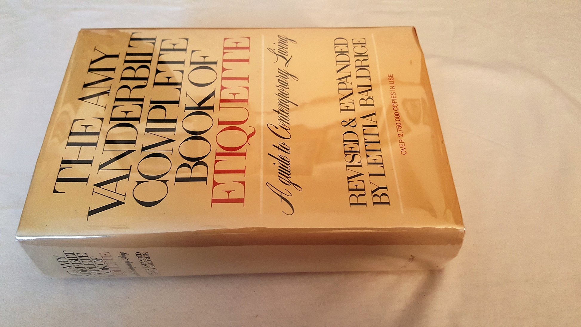 The Amy Vanderbilt Complete Book of Etiquette: A Guide to Contemporary Living used book depot