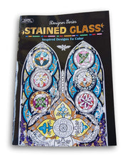 Kappa Adult Coloring Stained Glass Designs Coloring and Activity Book - 32 Pages used book depot